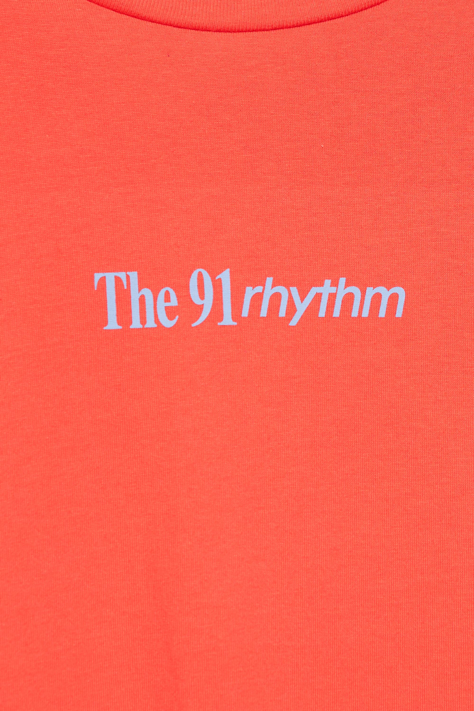 Oversize graphic T-shirt — Bright red