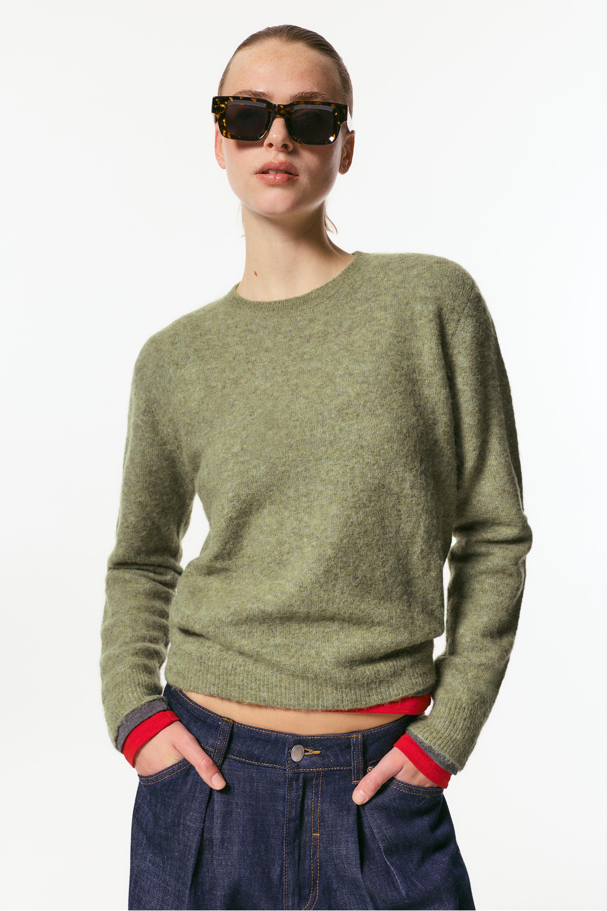 Camisola Com Lã E Alpaca