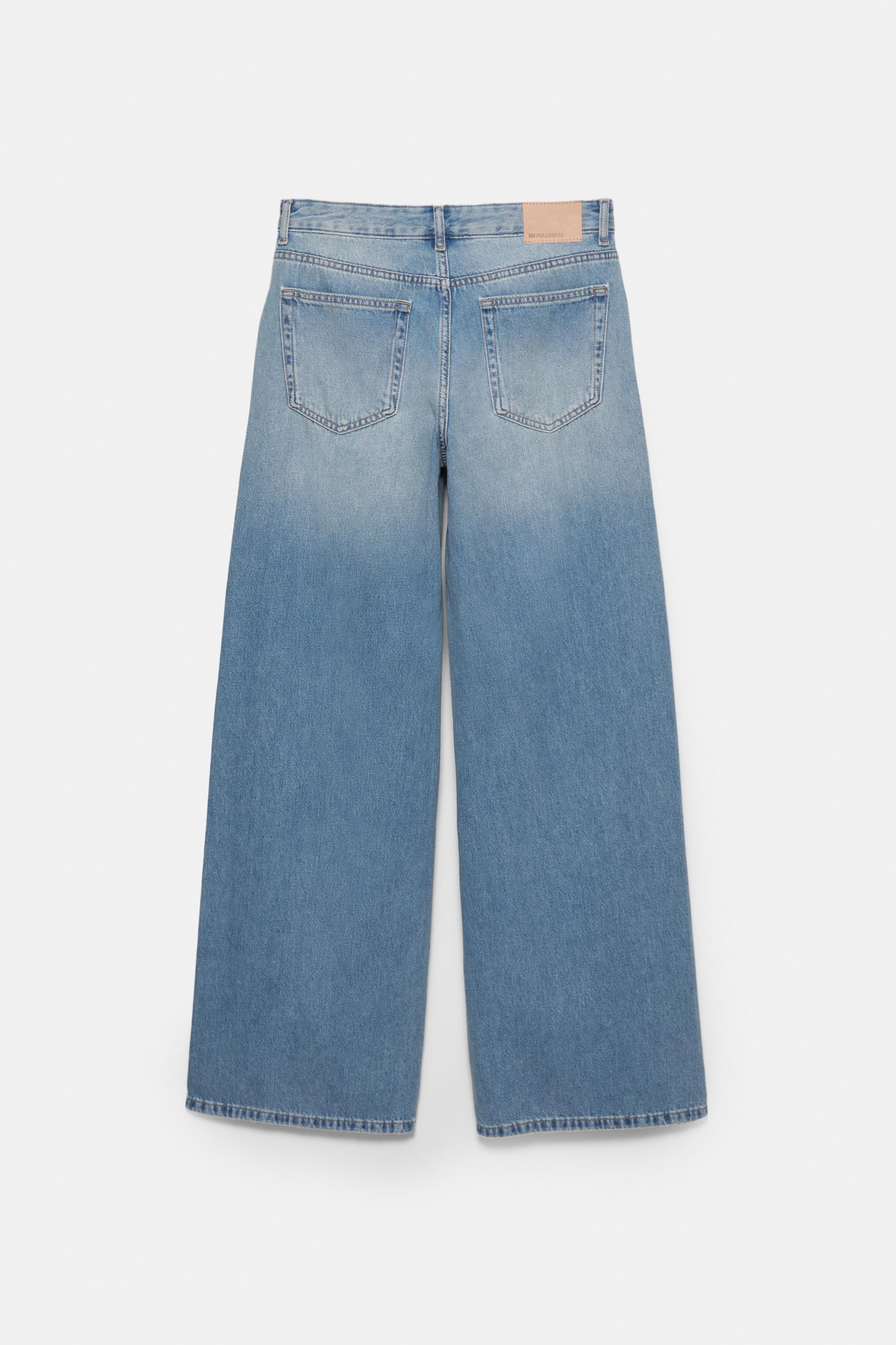 Oversize baggy jeans — Medium blue
