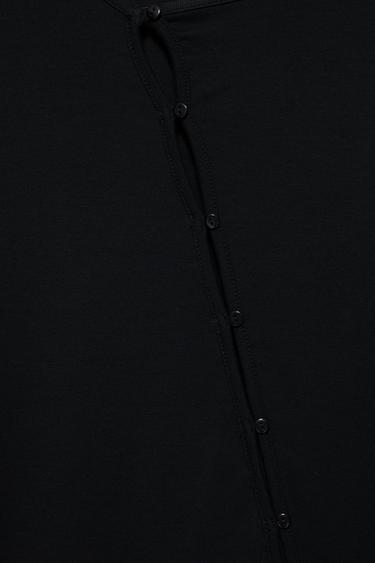 Asymmetric buttoned cardigan — Black 6