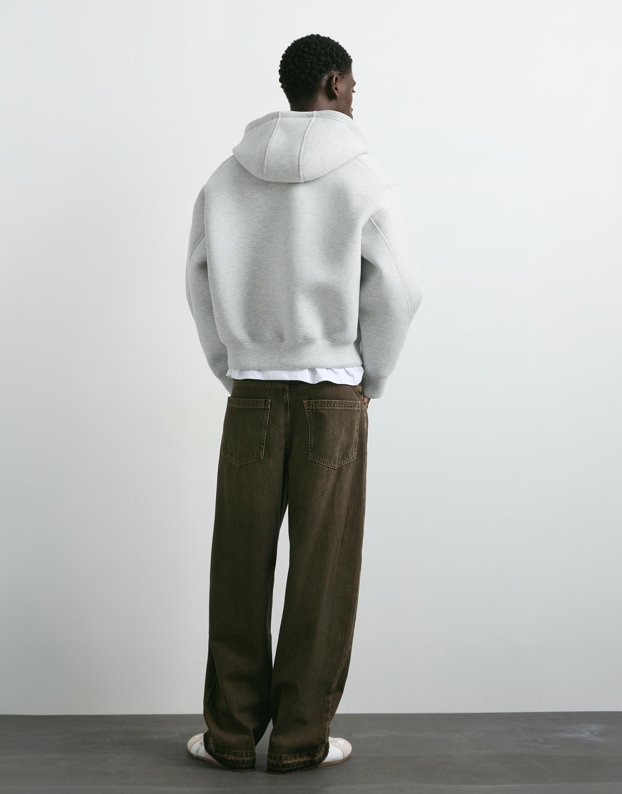 Wide-leg jeans — Brown