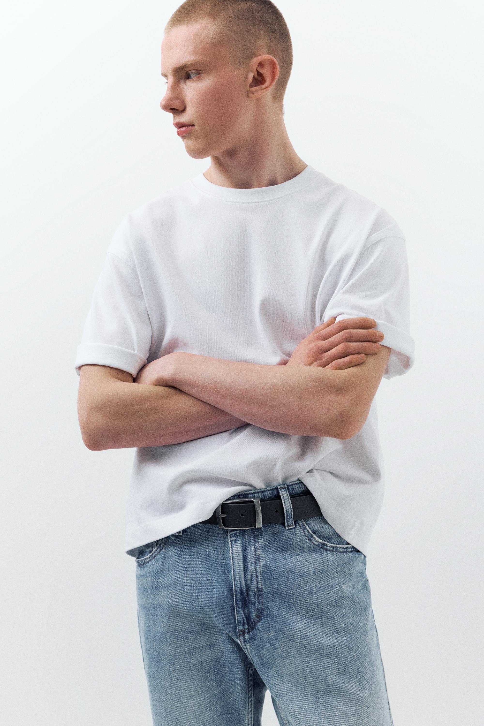 Straight-leg jeans — Medium blue