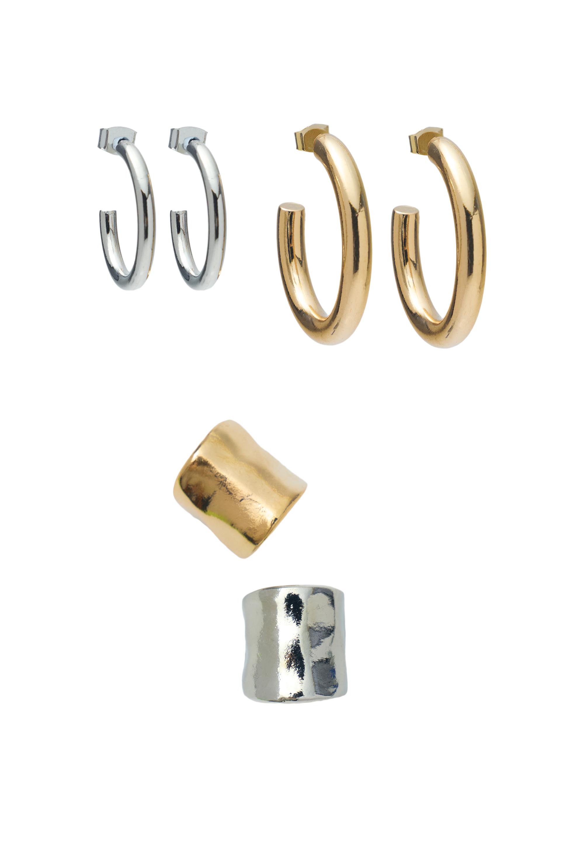 Pack of ear cuff earrings — Gold
