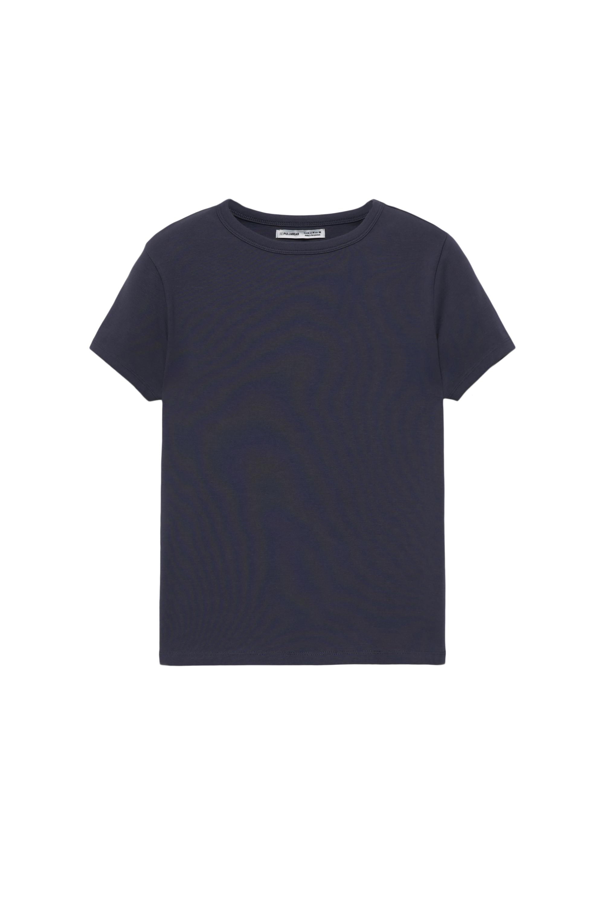 Kısa kollu dar kesim t-shirt - Görsel 77