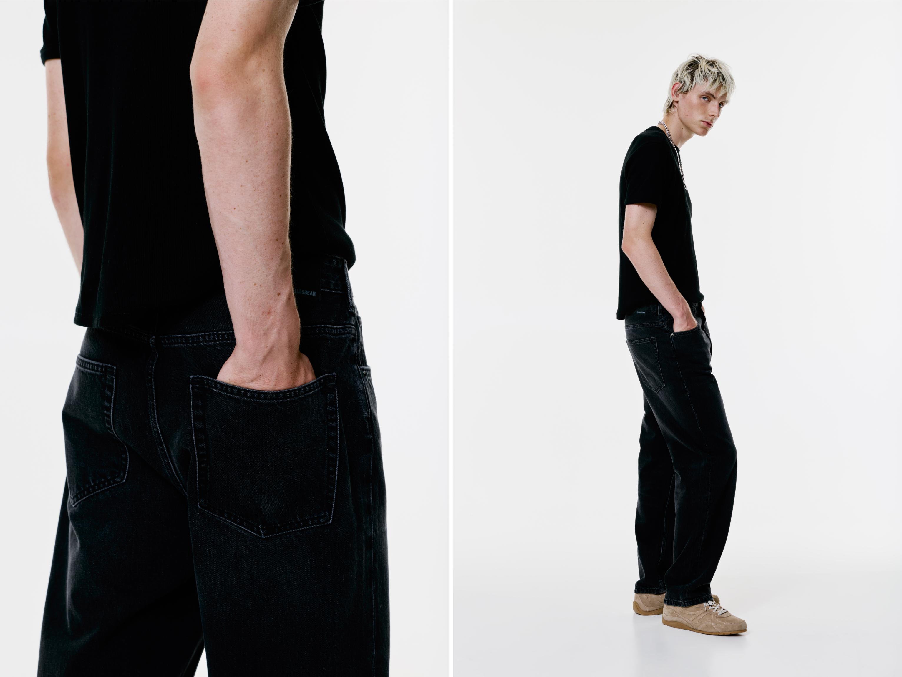 Baggy jeans — Faded black