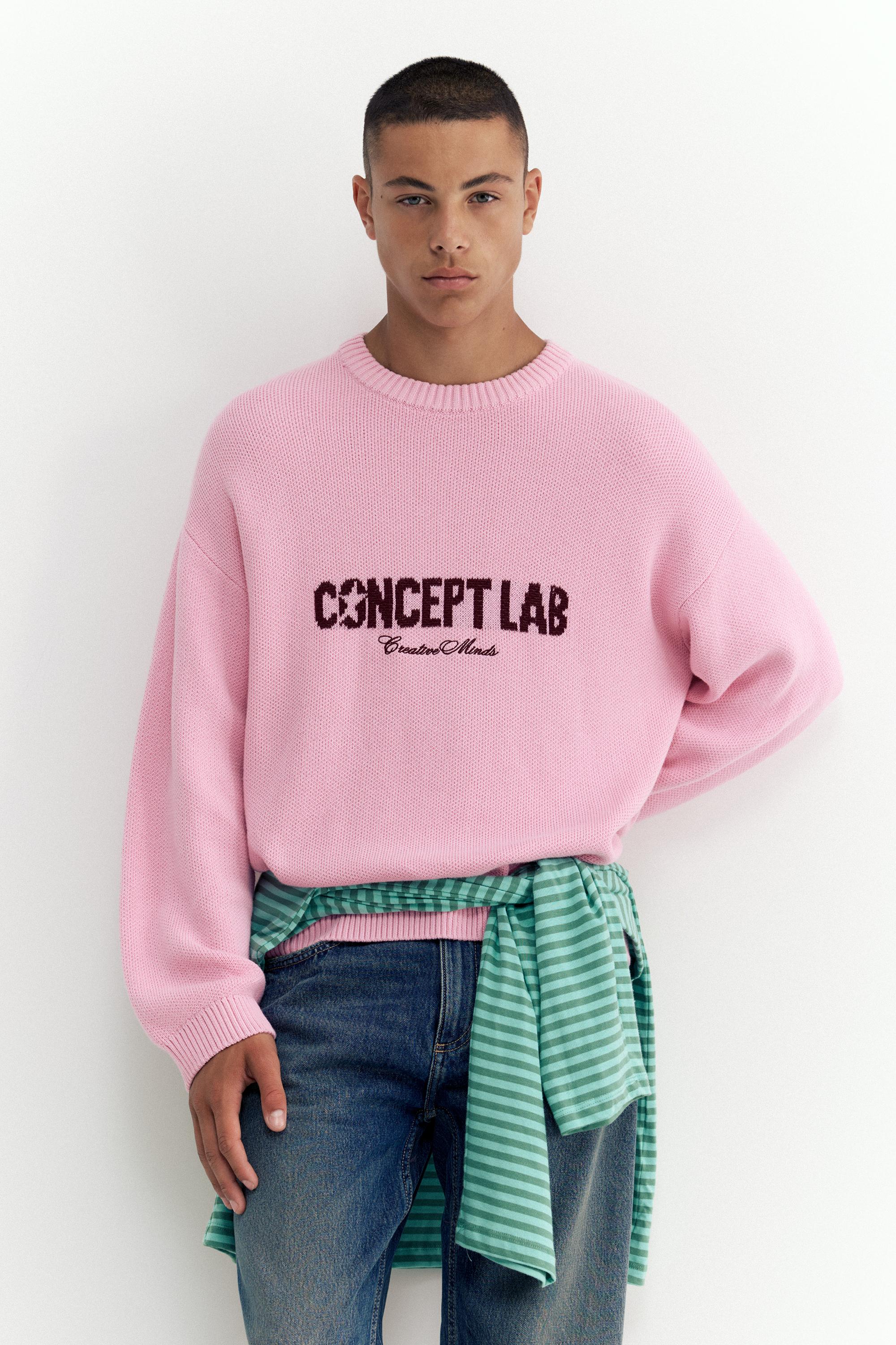 STWD graphic jumper — Pastel pink