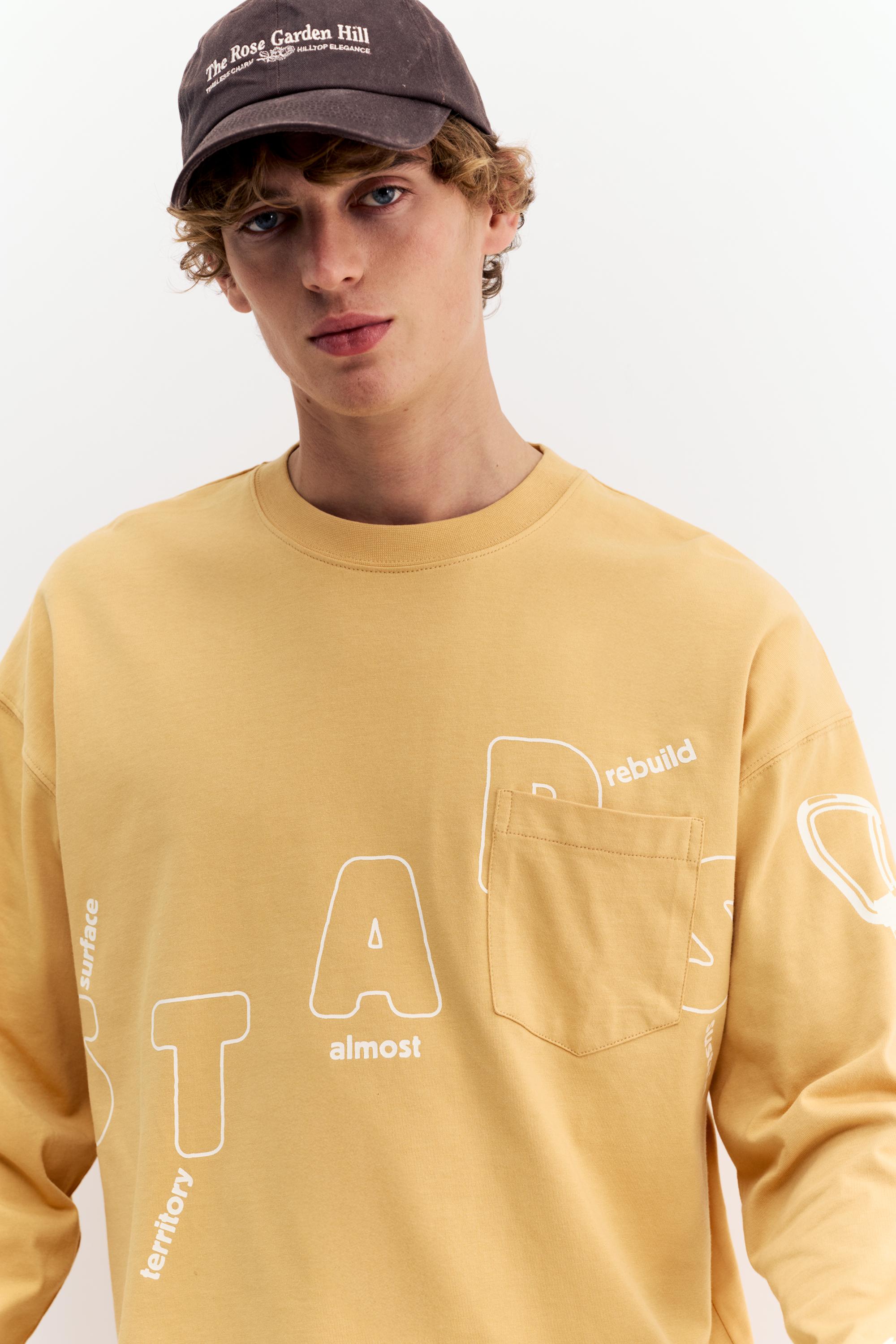 Cepli uzun kollu tişört - Görsel 4