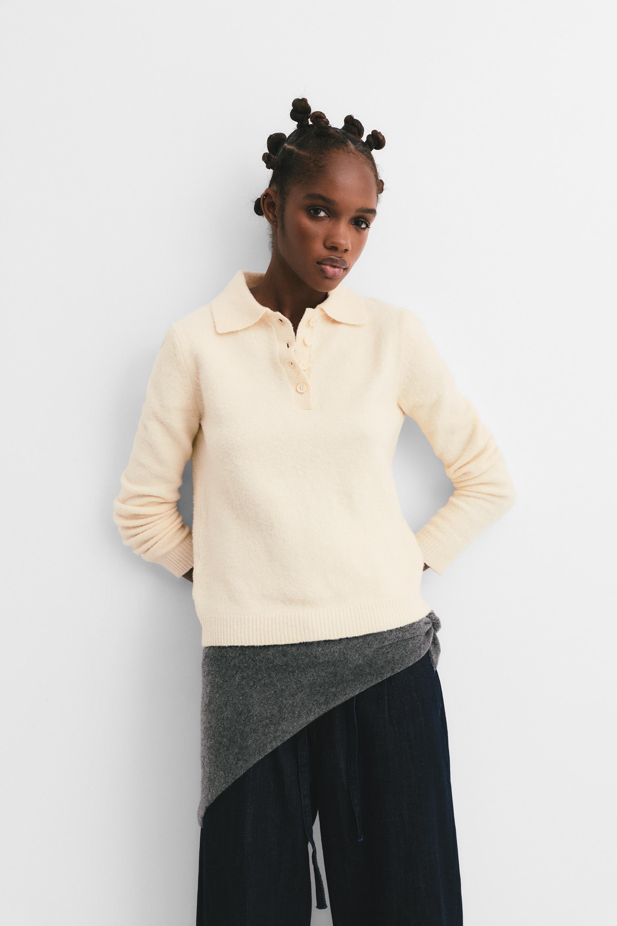 Pull En Maille Douce - Pull&Bear - Modalova
