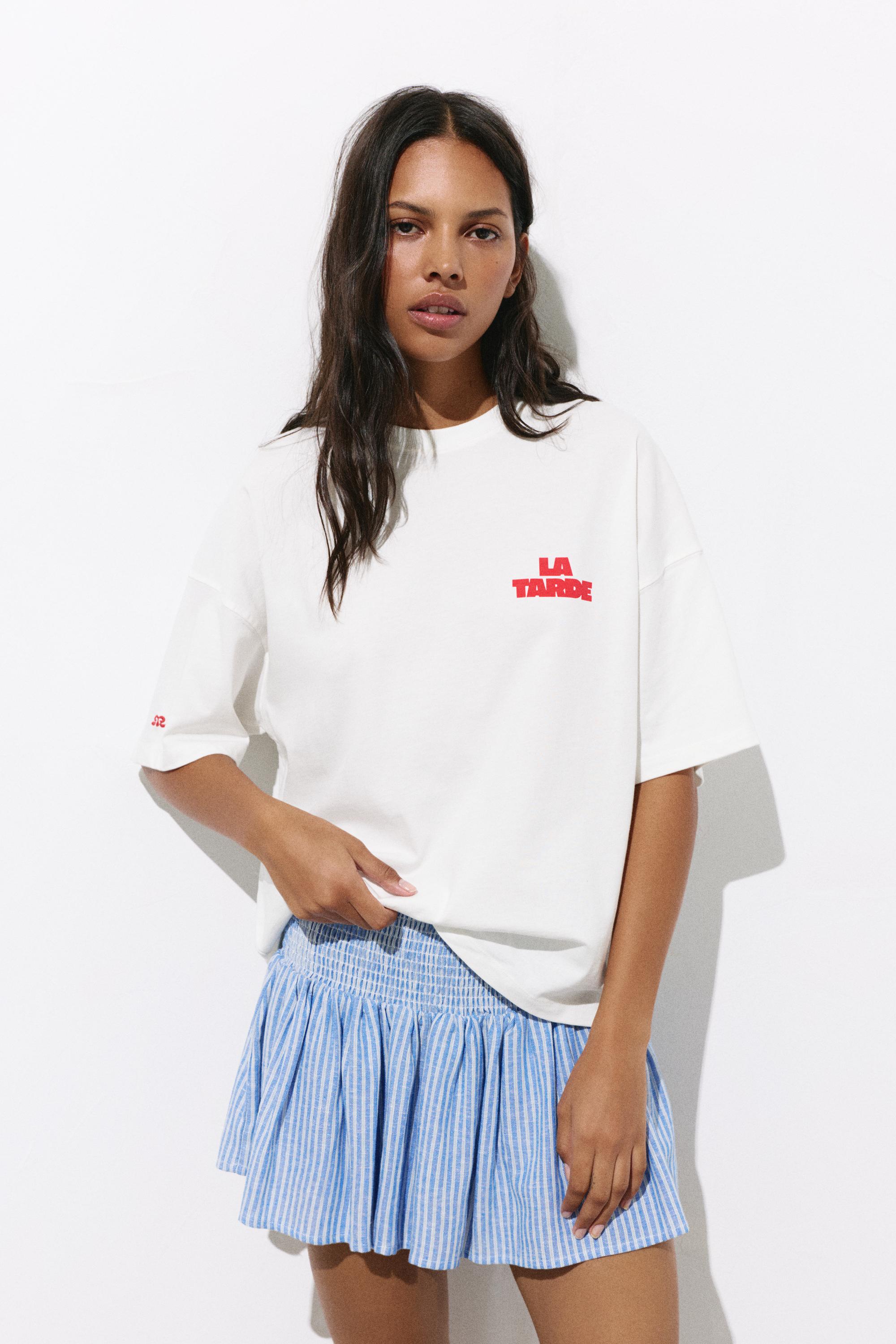 La Tarde graphic T-shirt — White
