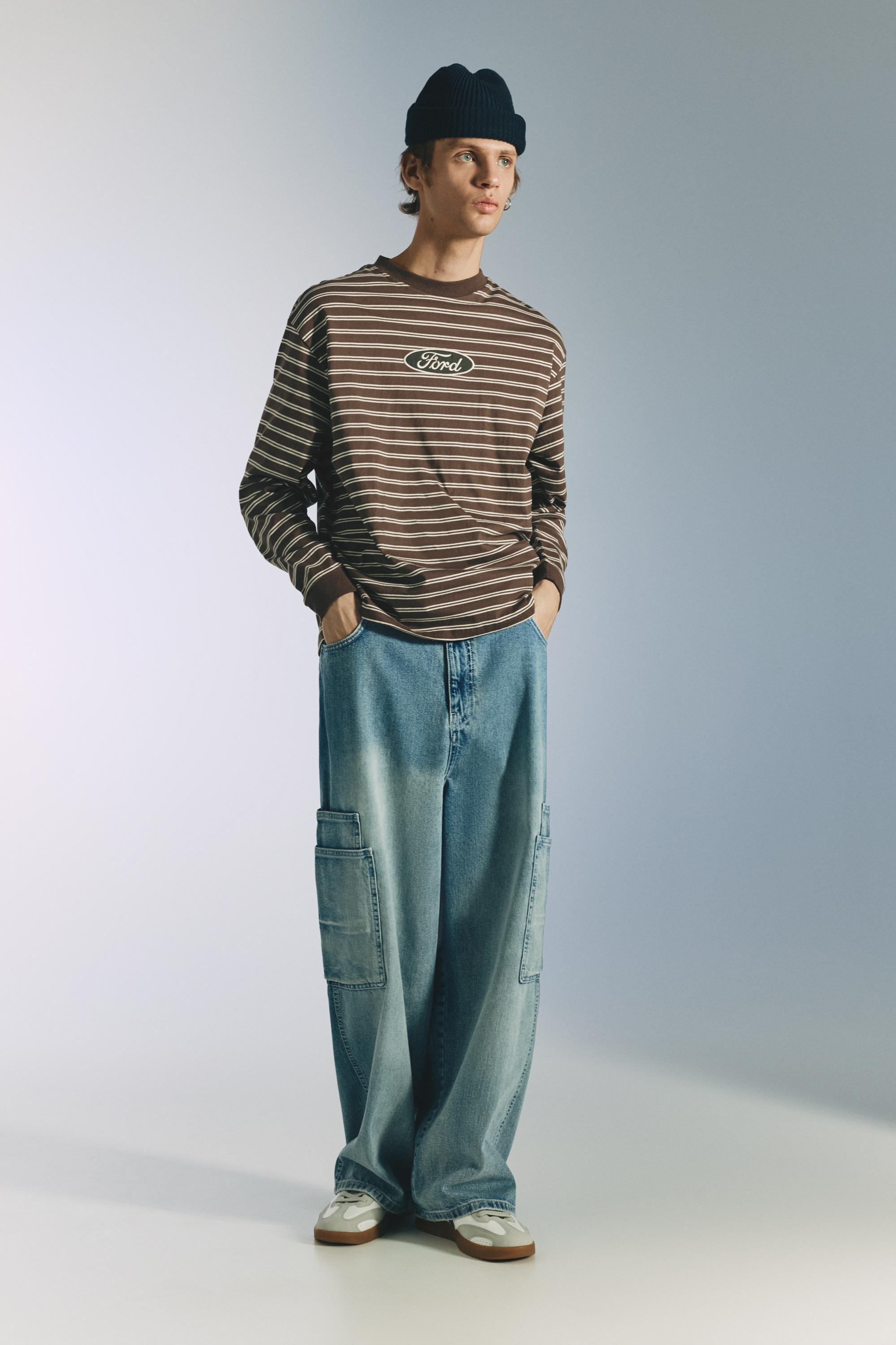 Ford çizgili t-shirt - Görsel 2