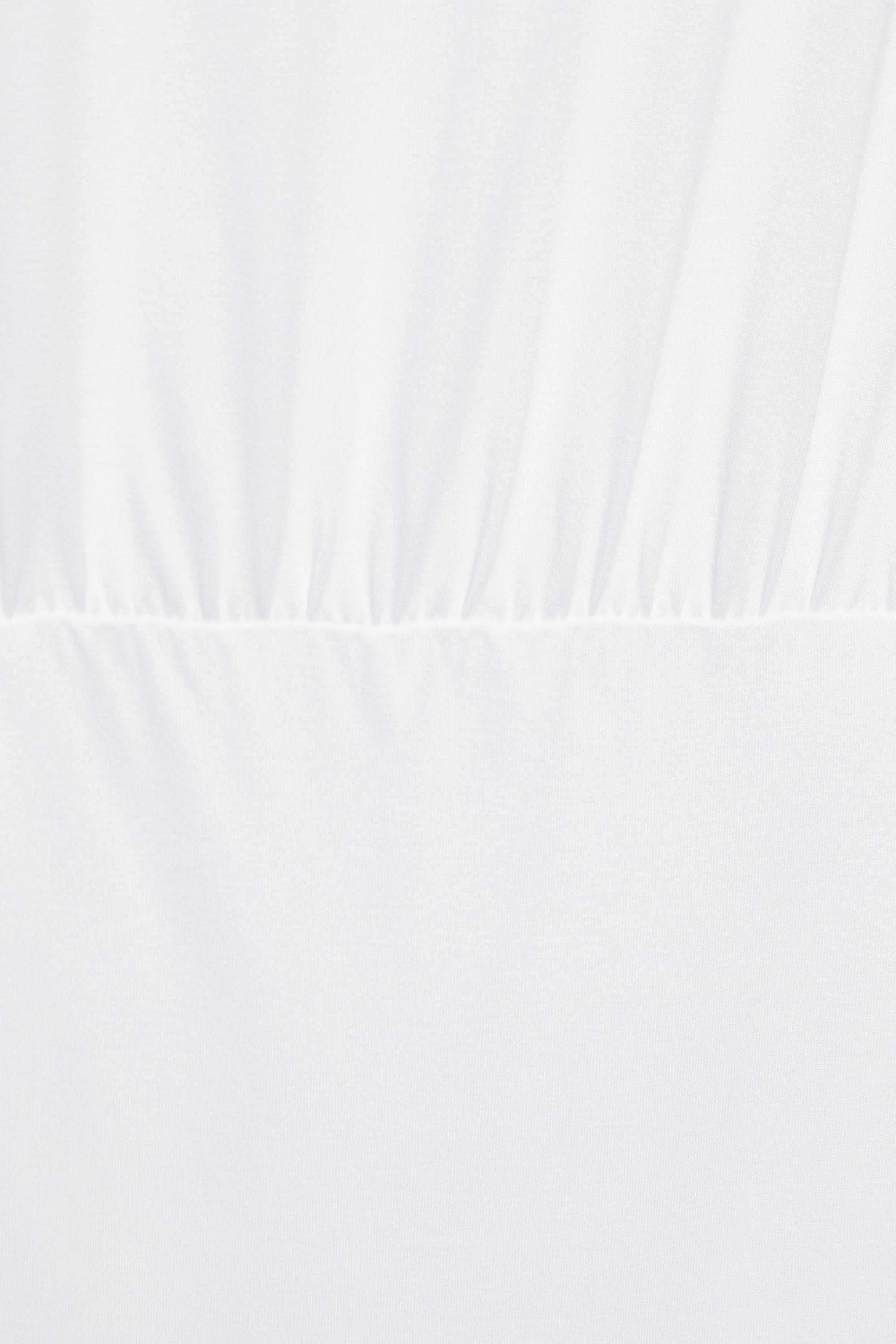 Short asymmetric dress — White