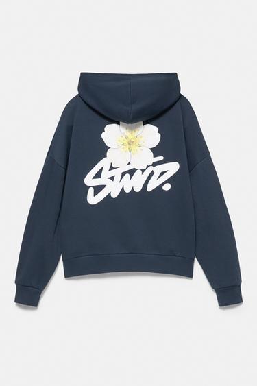 Daisy graphic hoodie — Navy 7