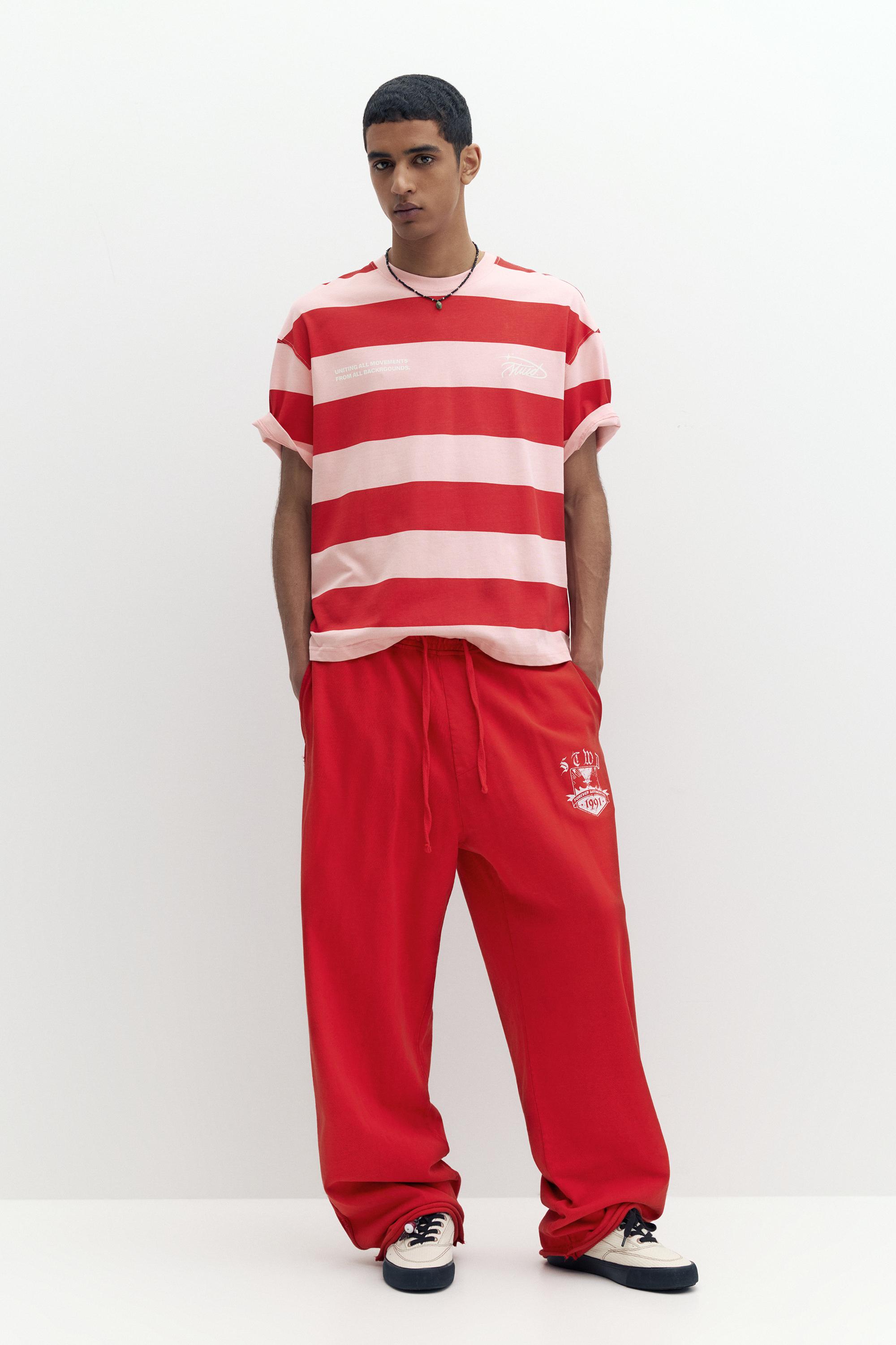 Kısa kollu çizgili tişört - Görsel 21