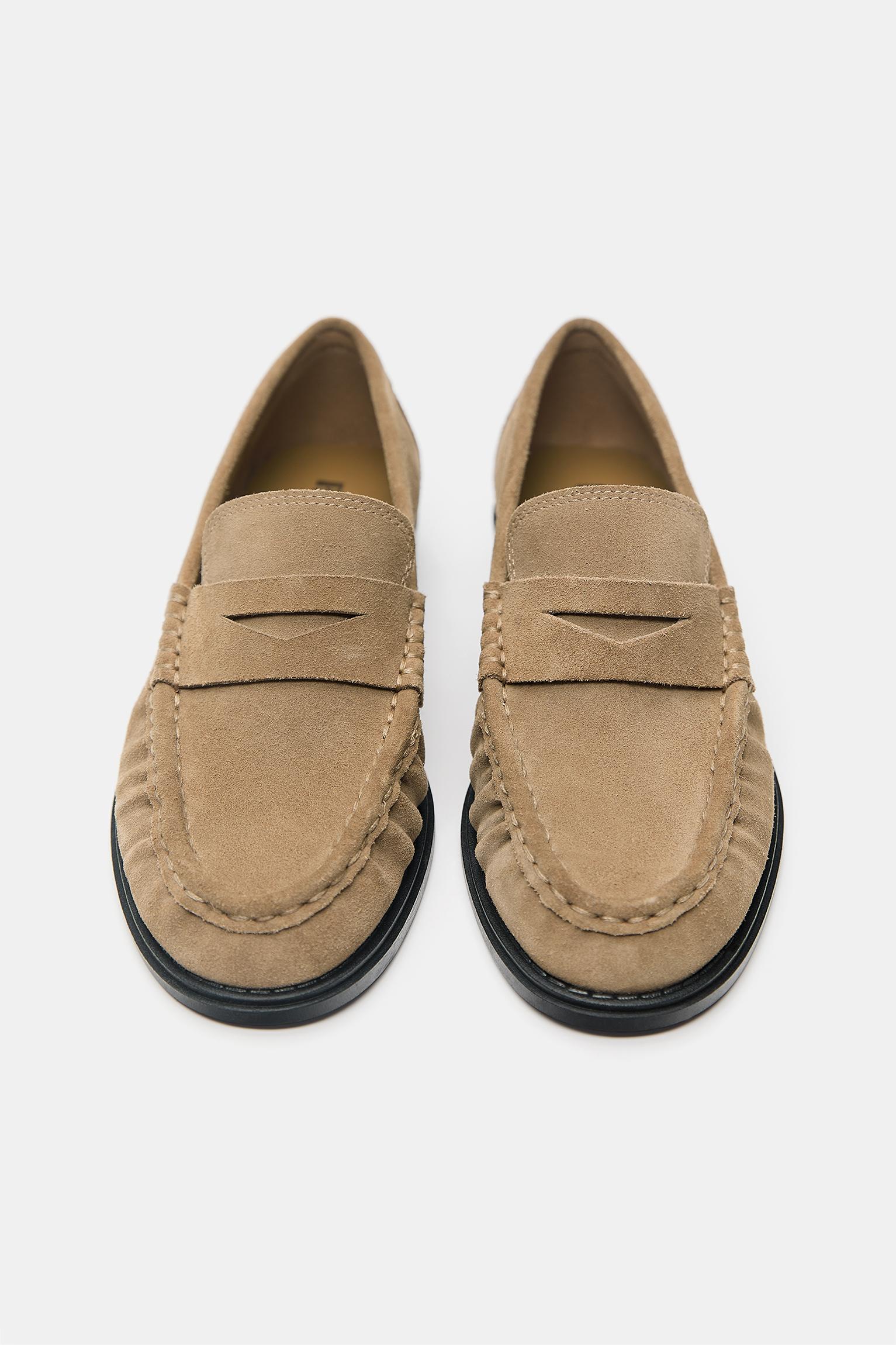 Leather loafers — Brown