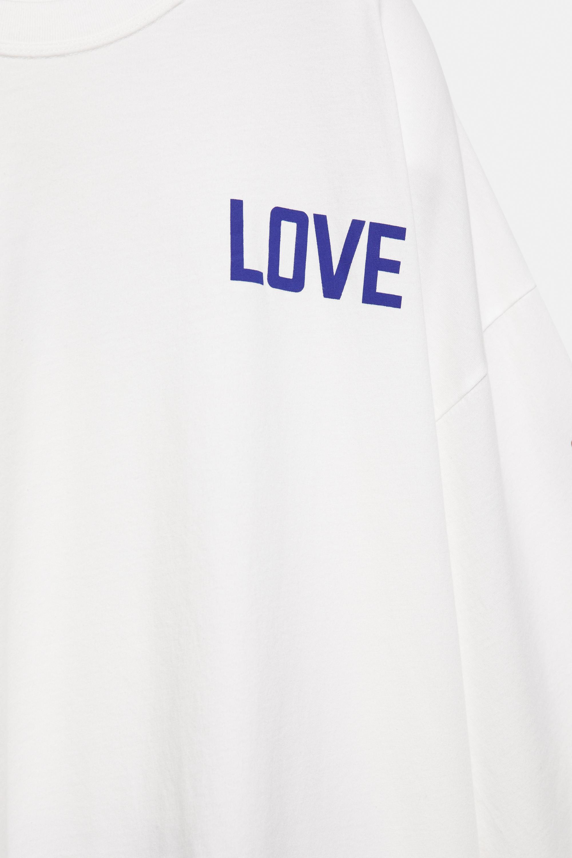 Love grafik baskılı t-shirt - Görsel 8