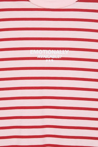 Oversize striped T-shirt — Maroon 7
