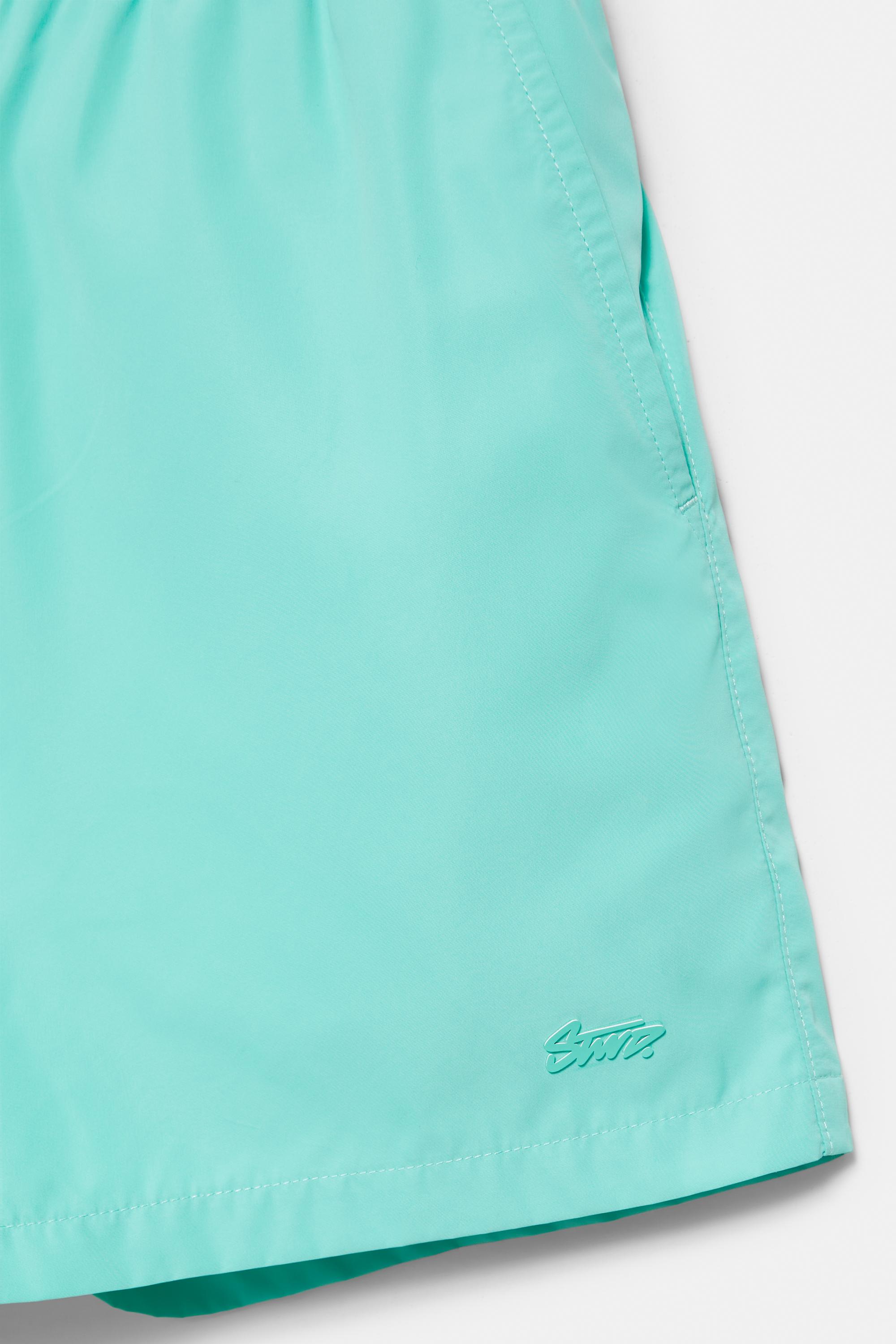 Basic swimming trunks — Water green