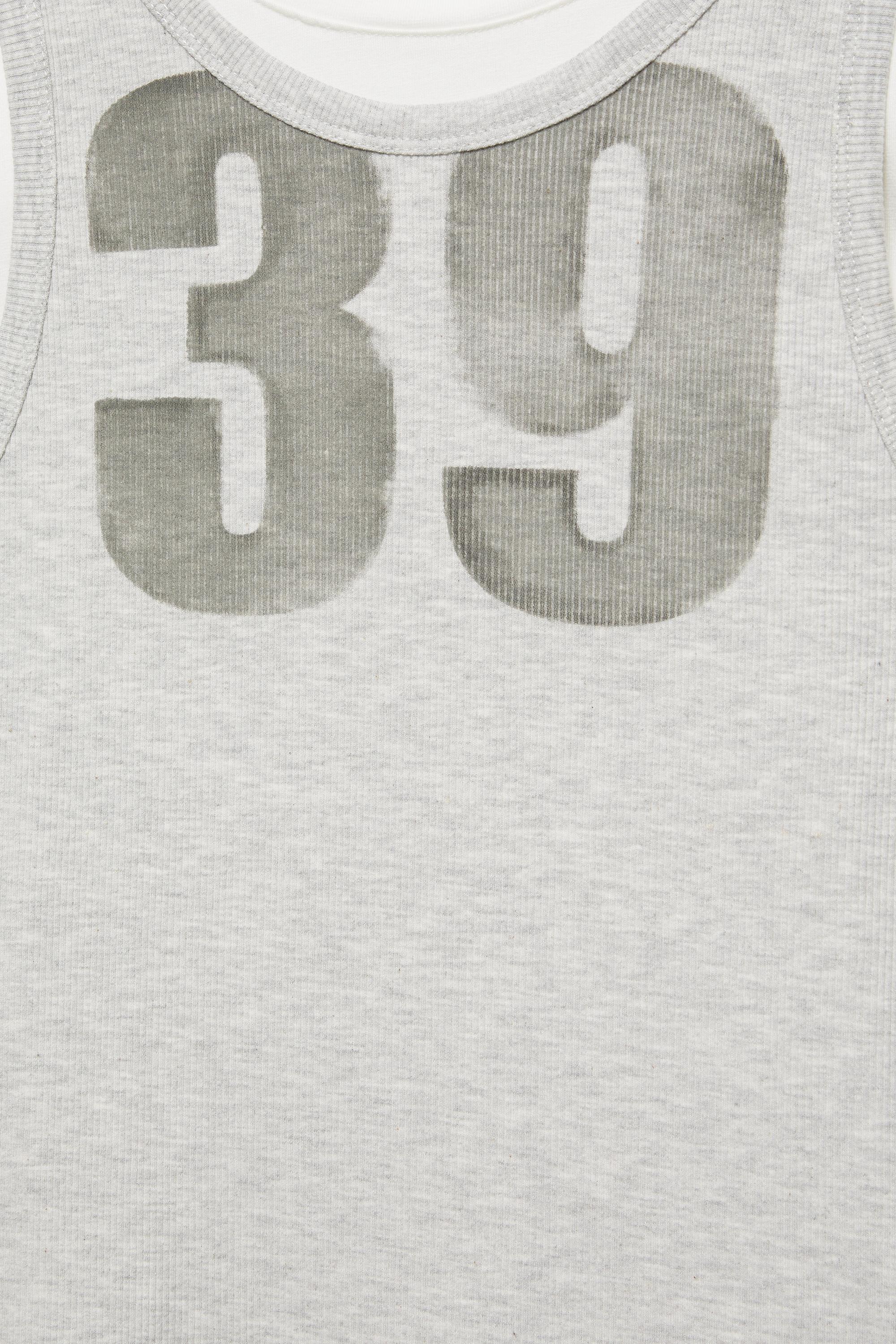 Double graphic T-shirt — Grey