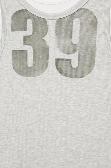 Double graphic T-shirt — Grey 5