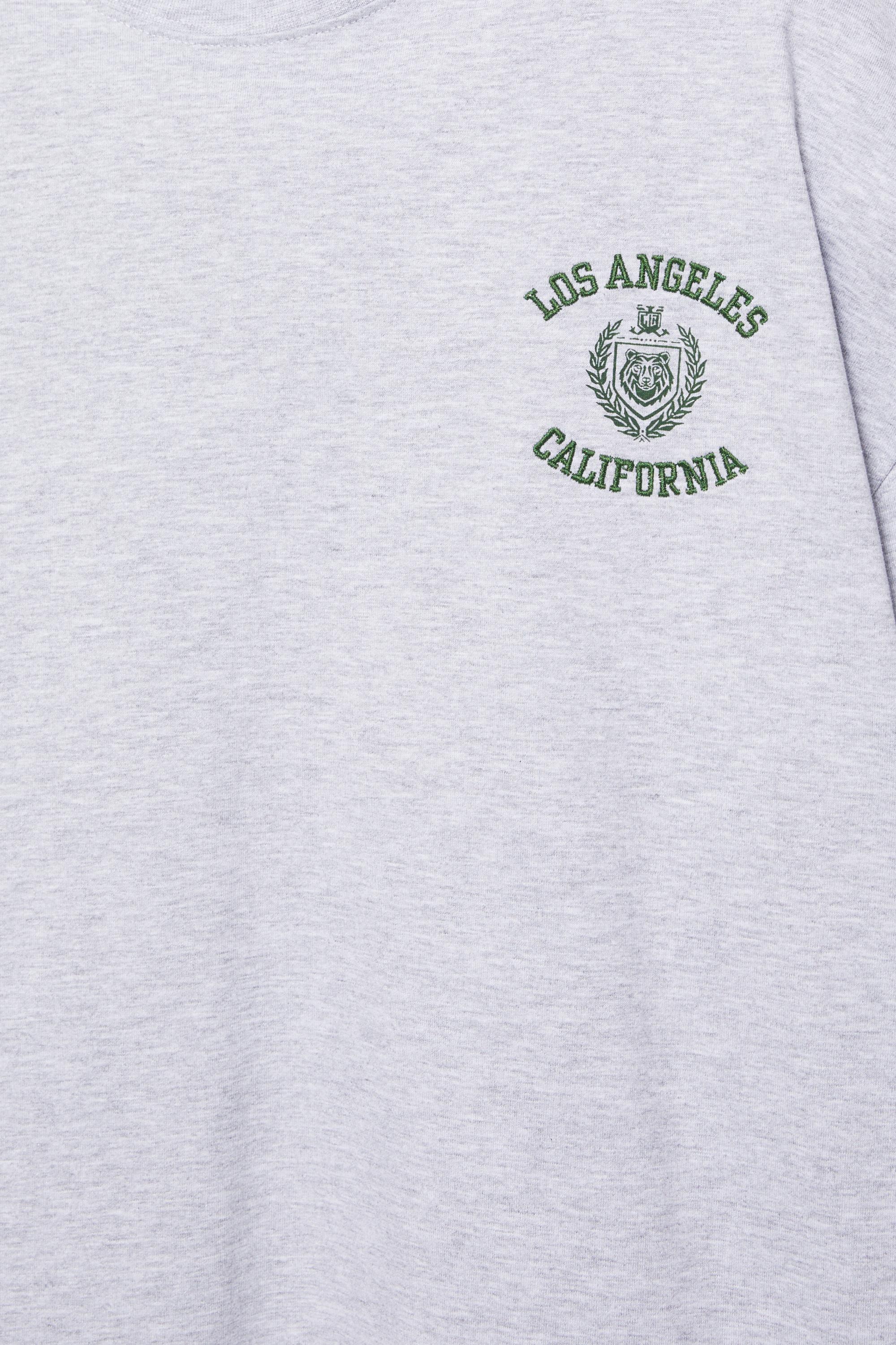 Los Angeles işlemeli t-shirt - Görsel 3