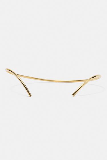 Metallic choker necklace — Gold 4