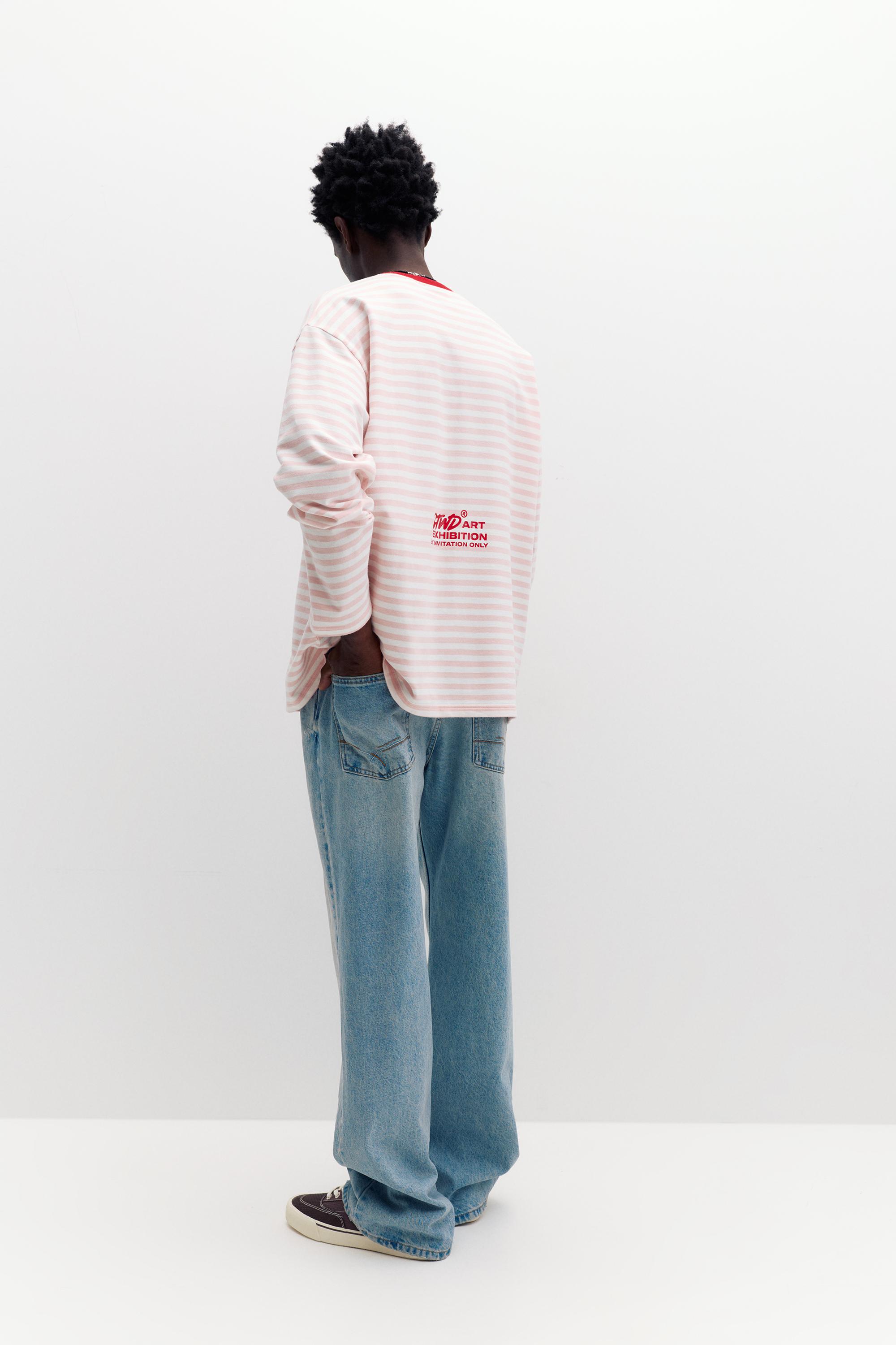 Çizgili uzun kollu t-shirt - Görsel 32