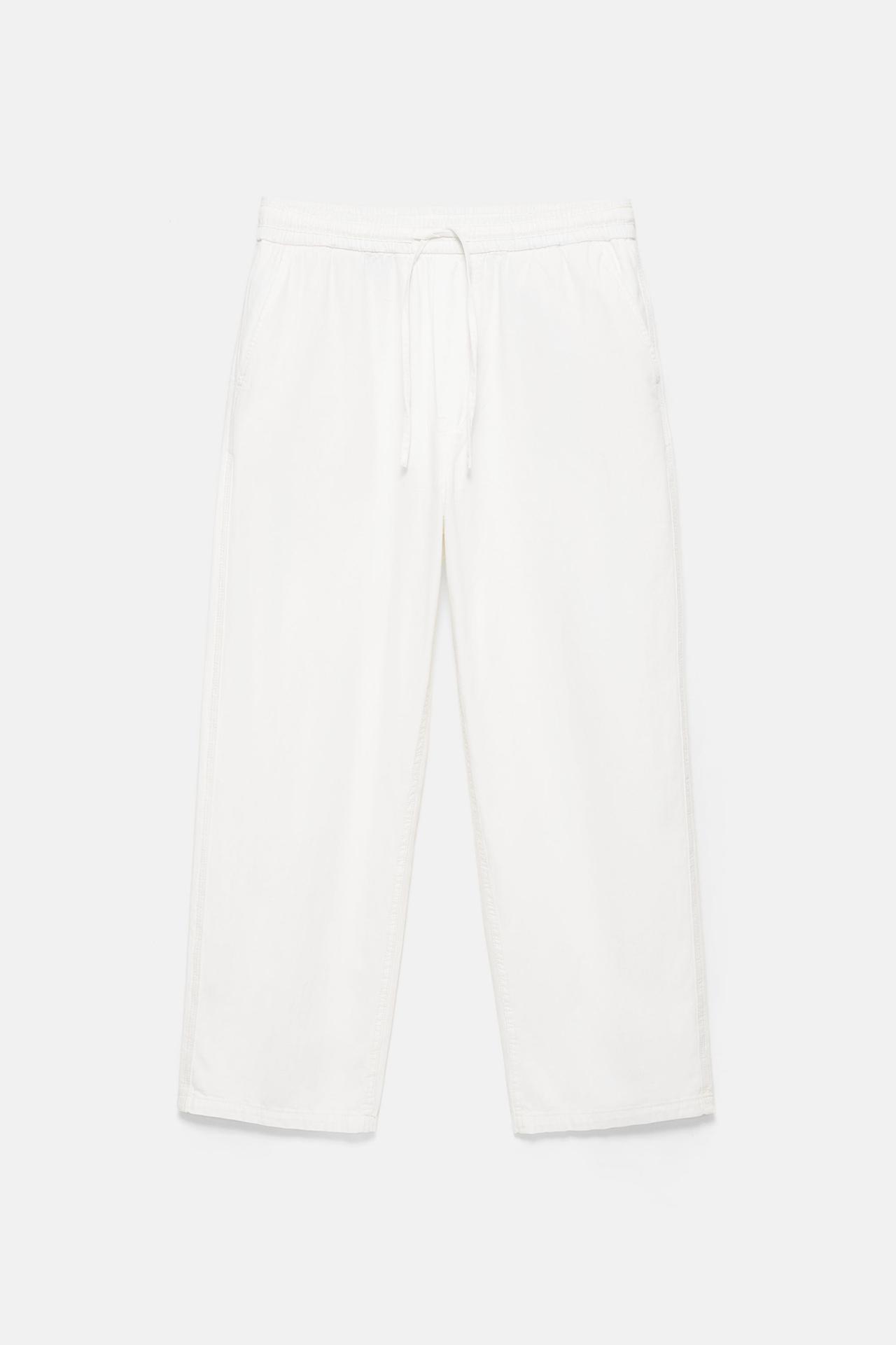 Denim joggers — Ecru