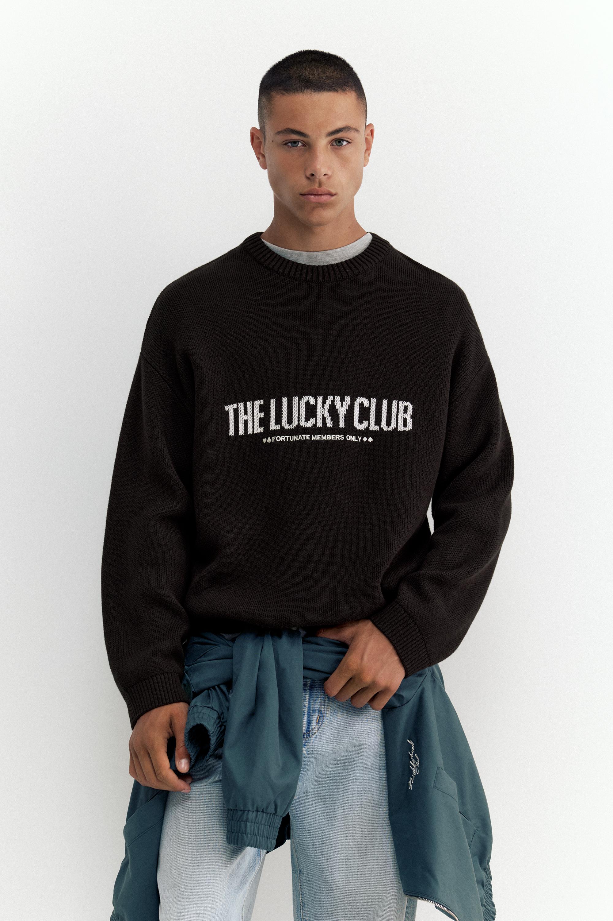 STWD graphic jumper — Black