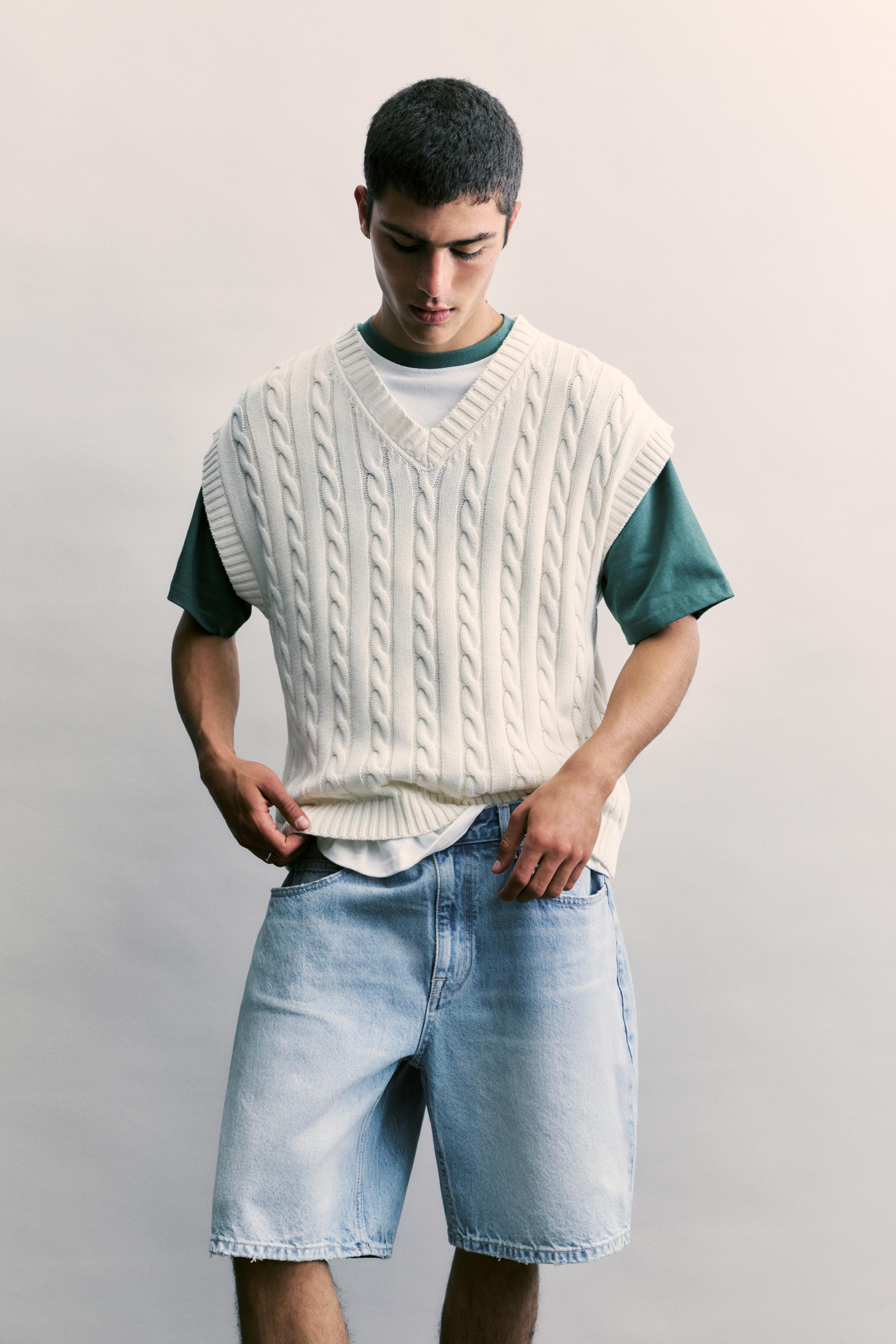 Standard denim Bermuda shorts — Pale indigo