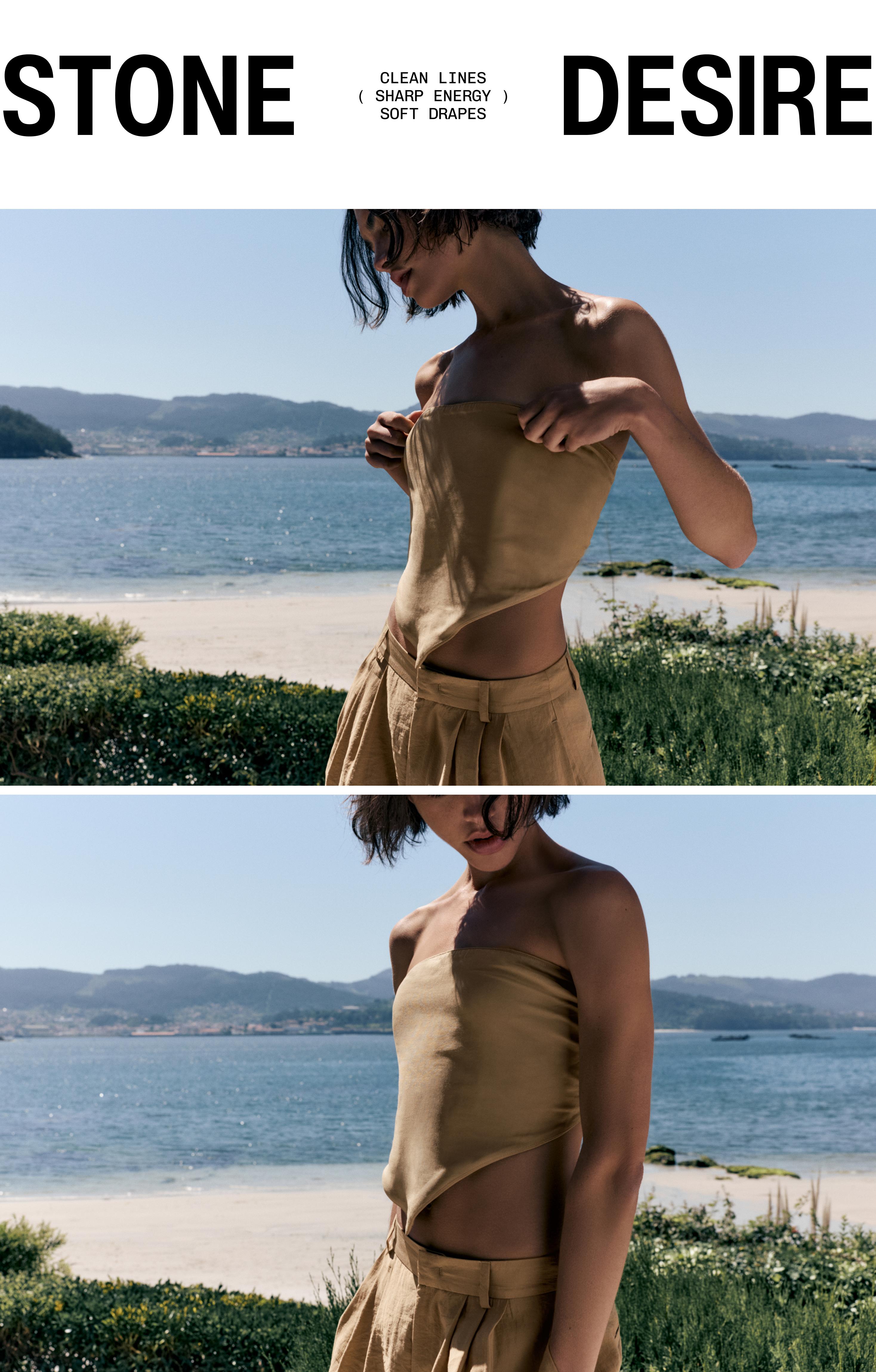 Bandana top — Light camel