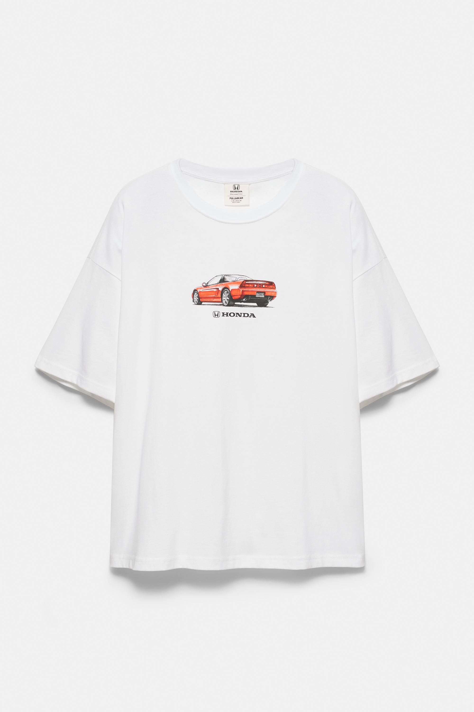 Honda car graphic T-shirt — Off white