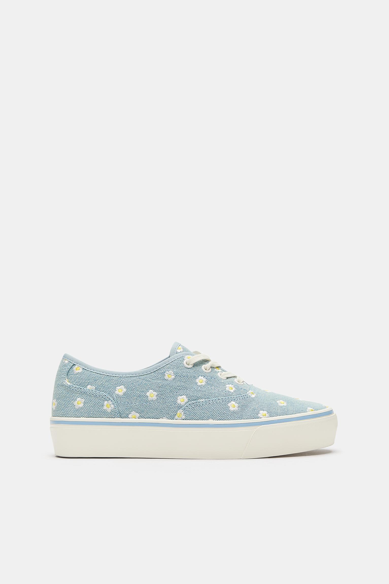 Daisy canvas trainers — Blue
