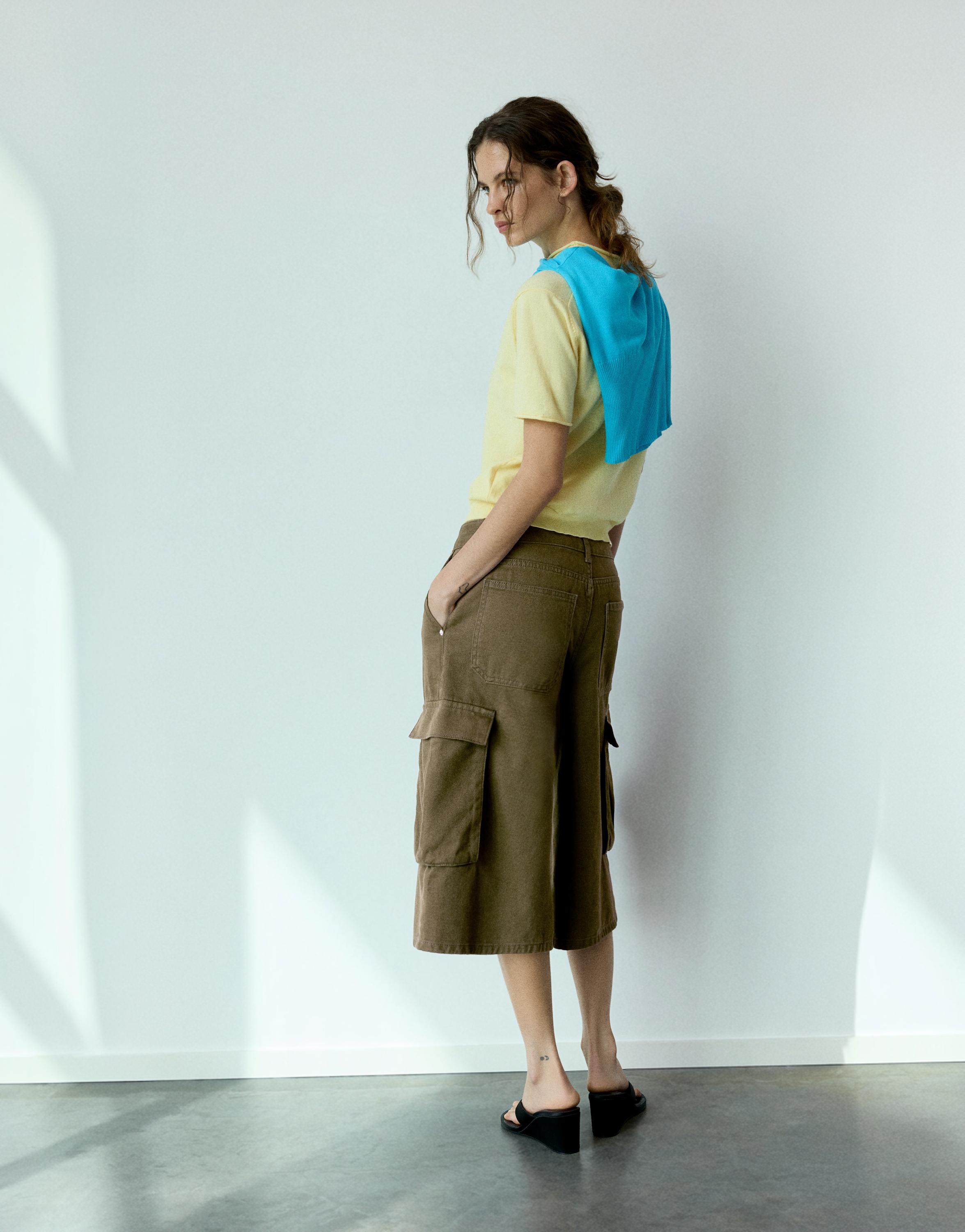 Longline cargo Bermuda shorts — Khaki