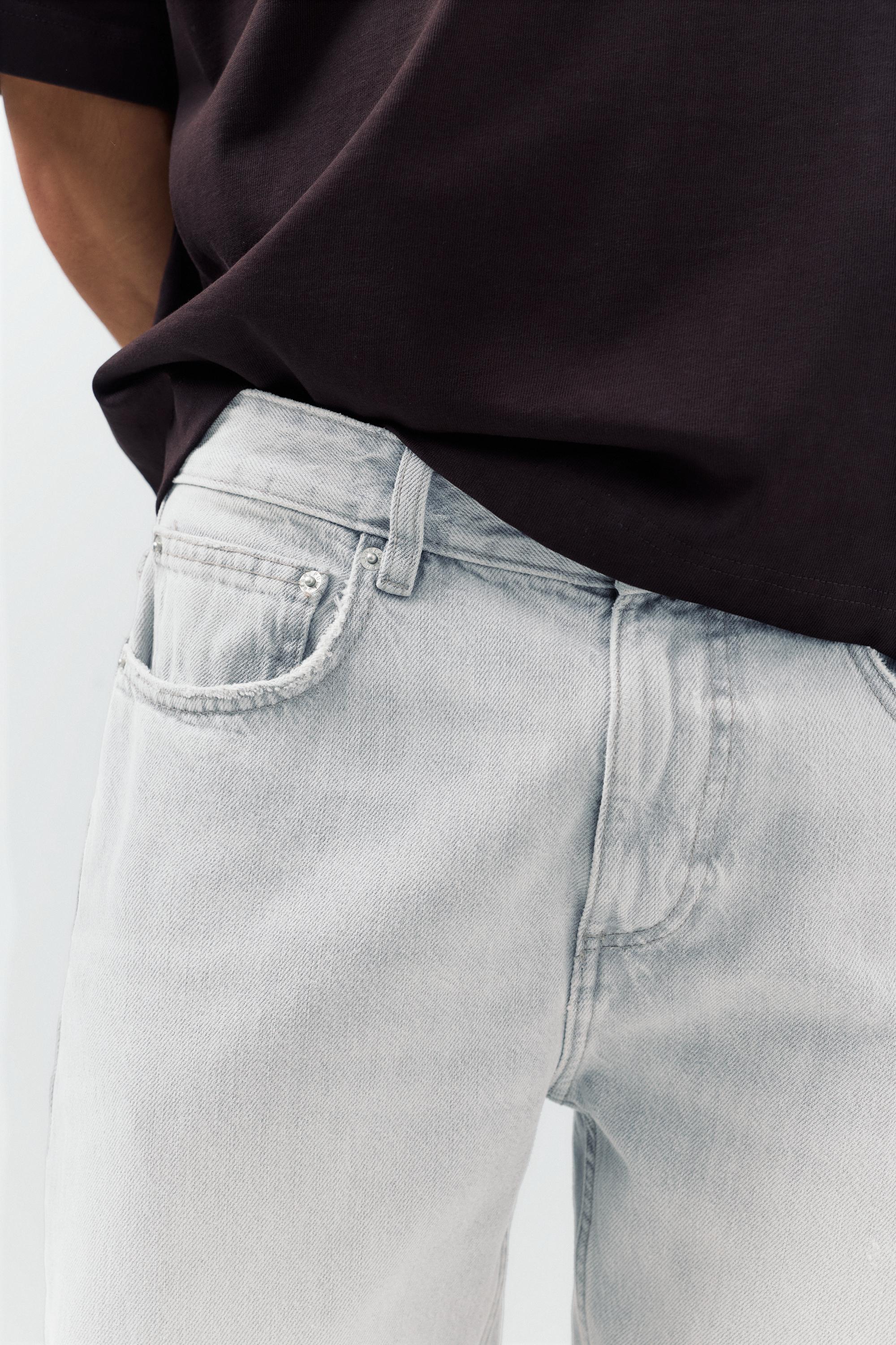 Straight-leg jeans — Pale grey