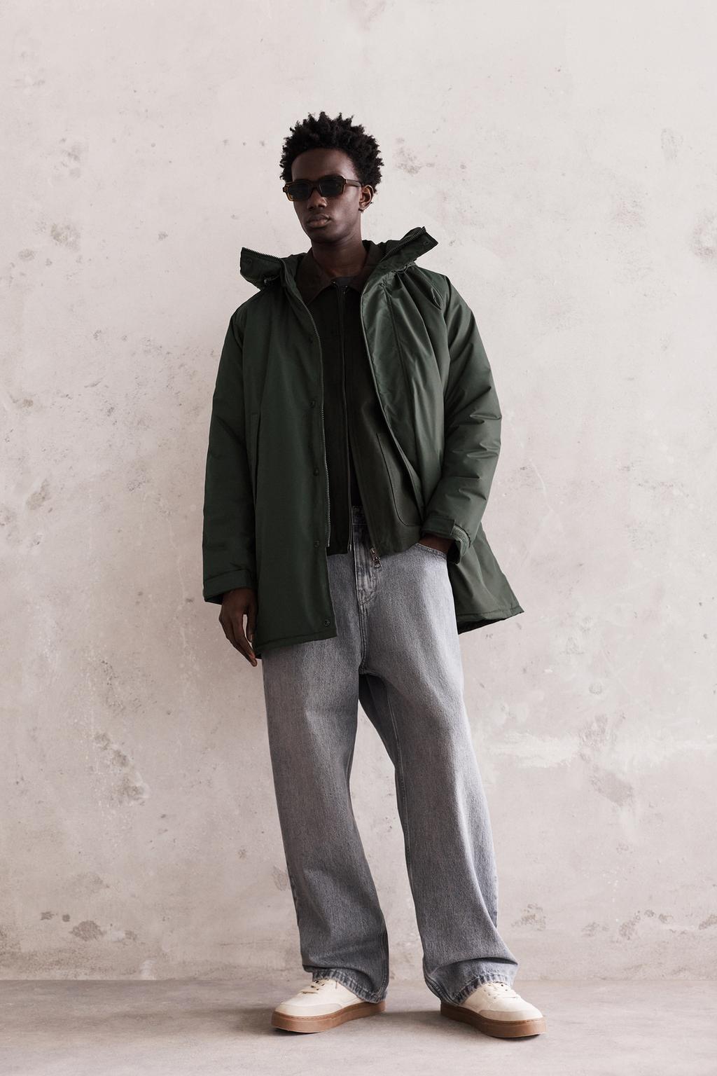 Imperméable matelassé long pull&bear