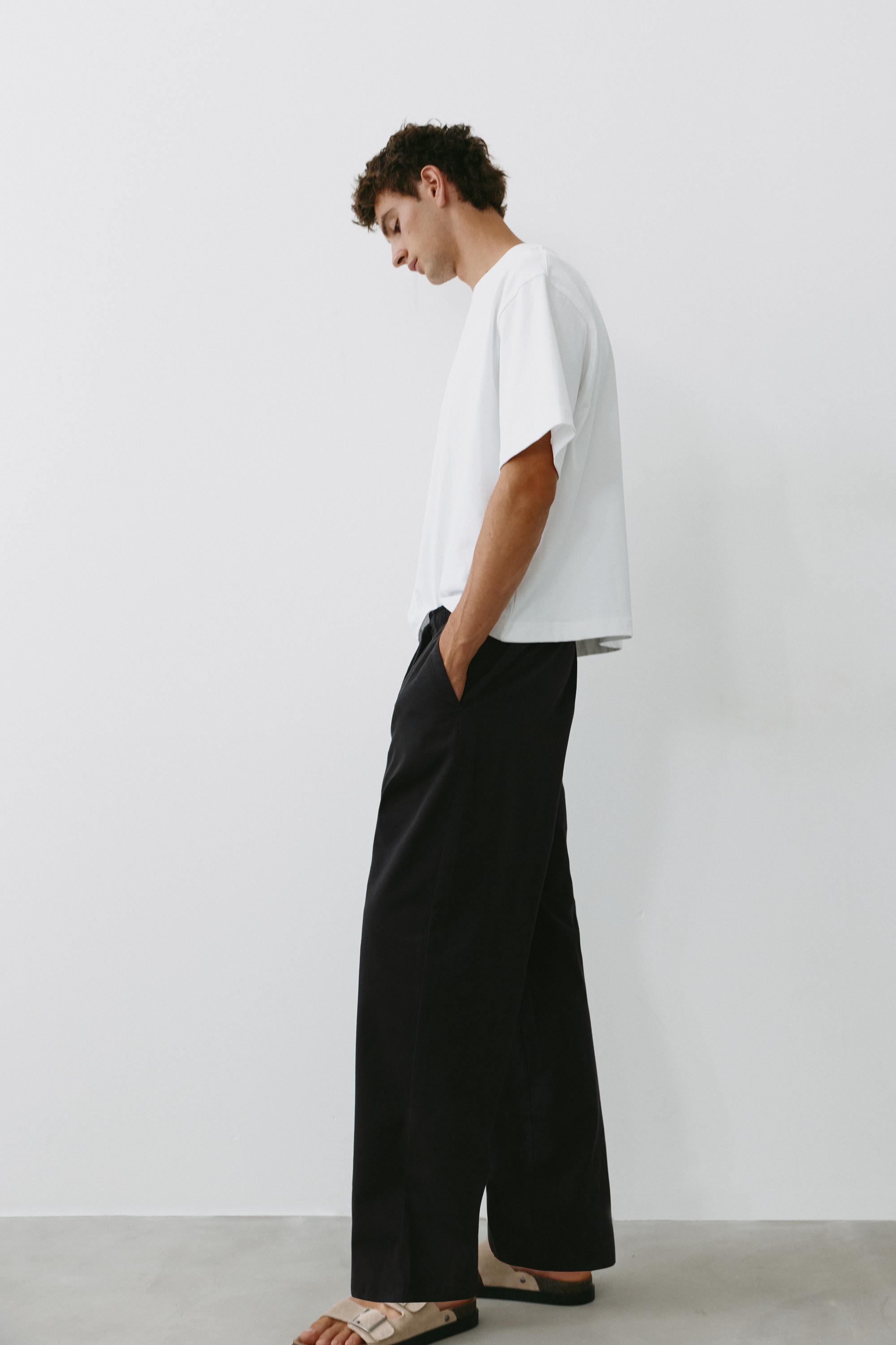 Baggy jogger pants — Black