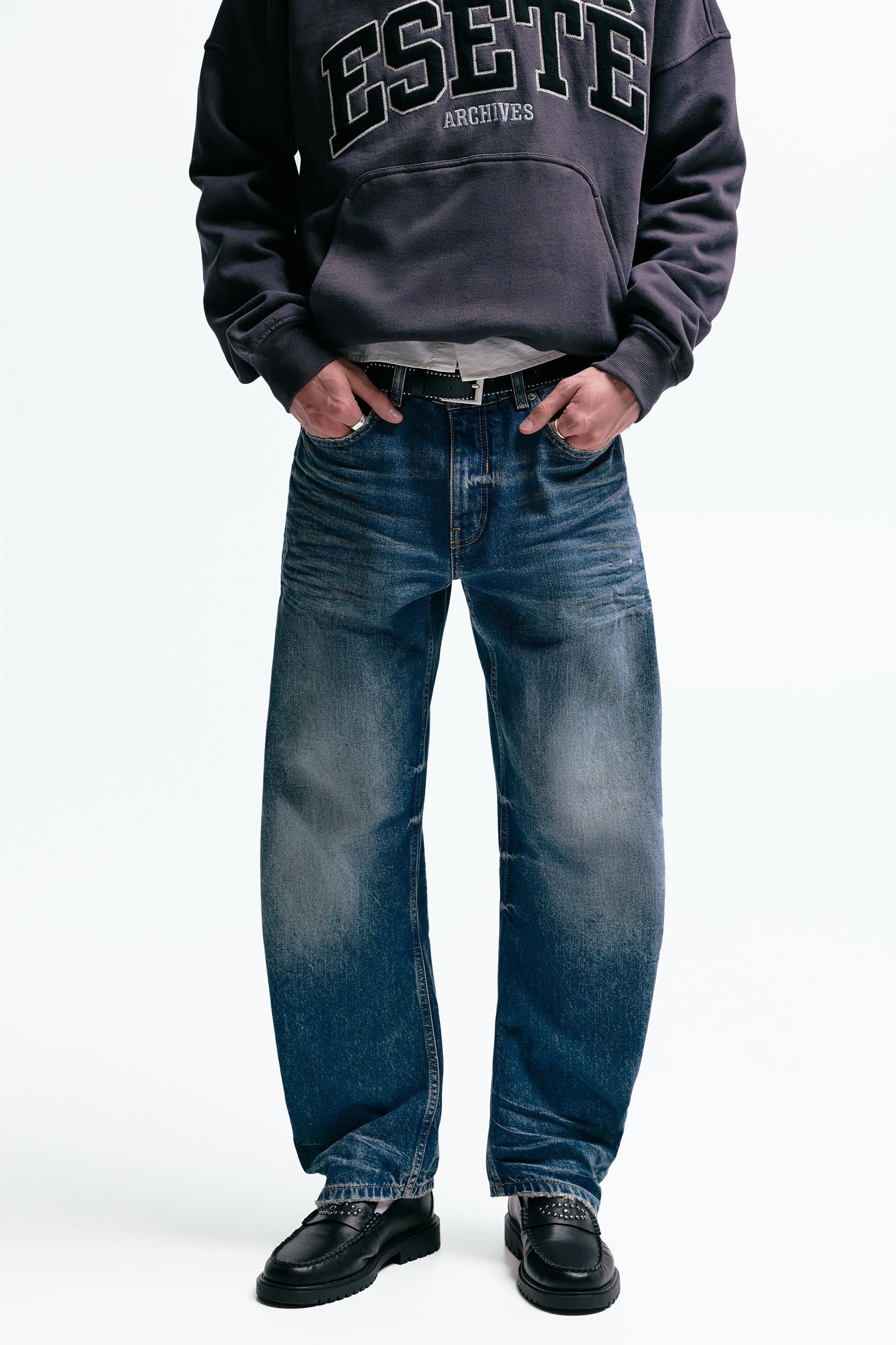 Düşük bel bol kesim jean - Görsel 63