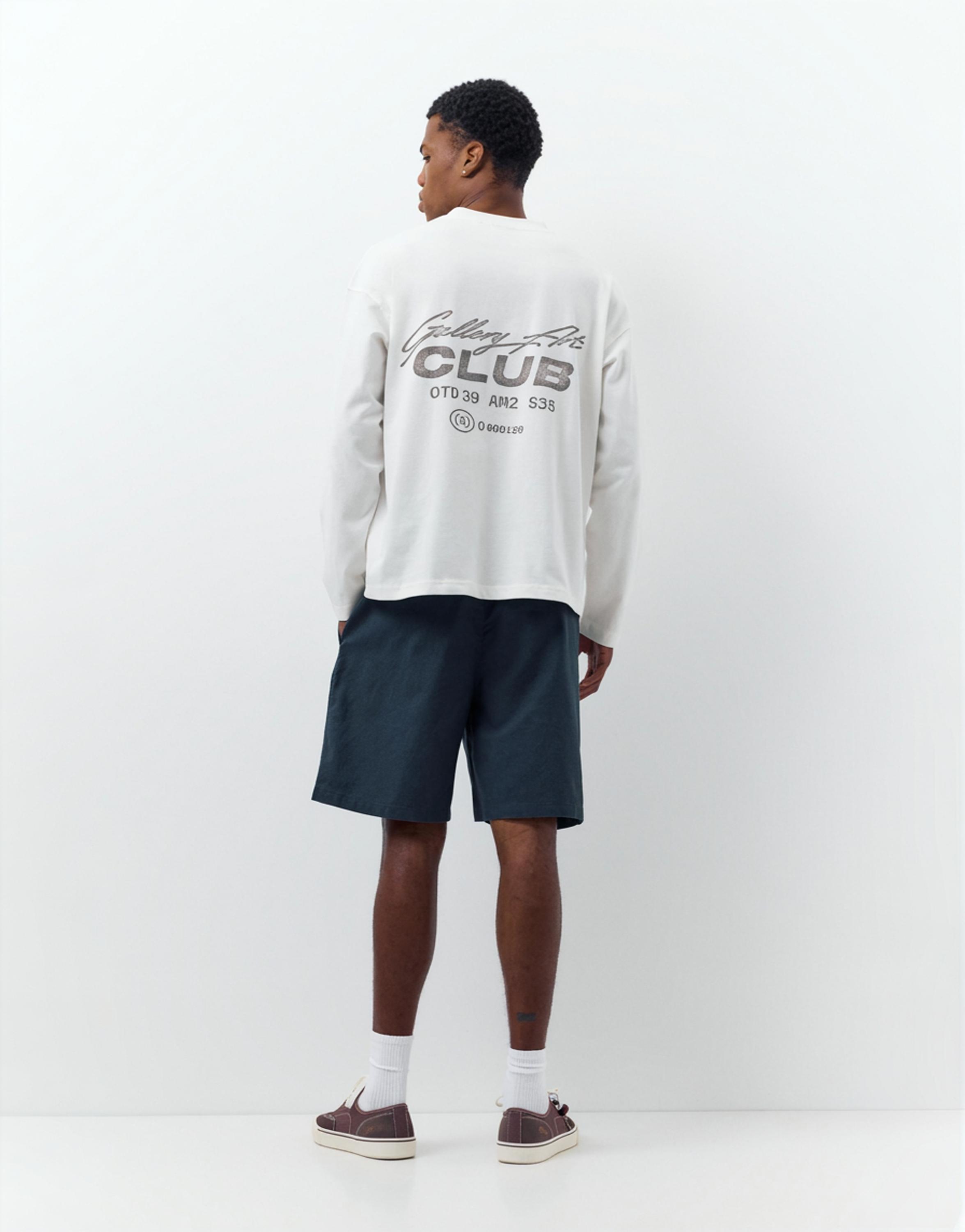 Keten jogger bermuda - Görsel 42