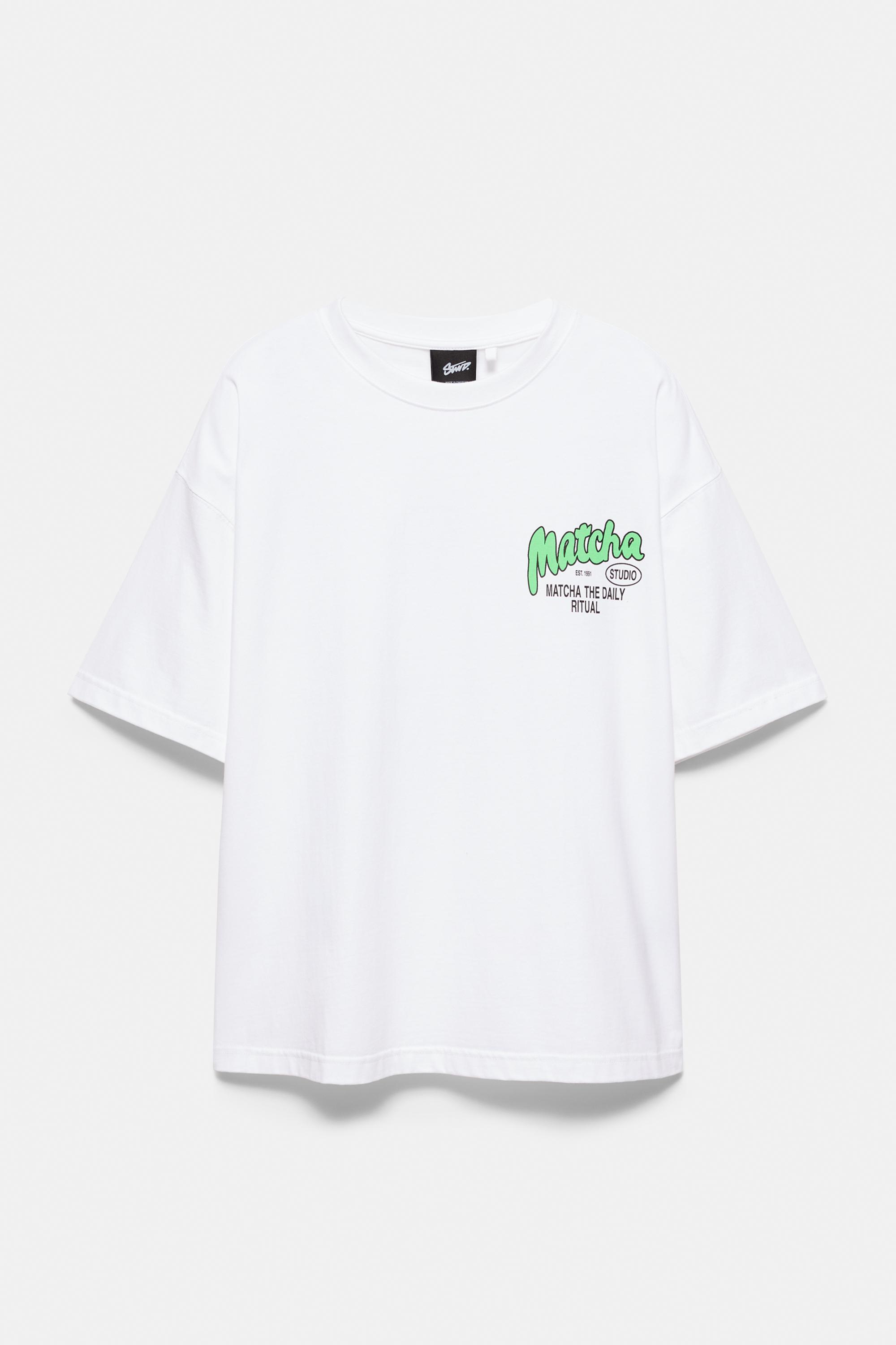 STWD Matcha graphic T-shirt — White