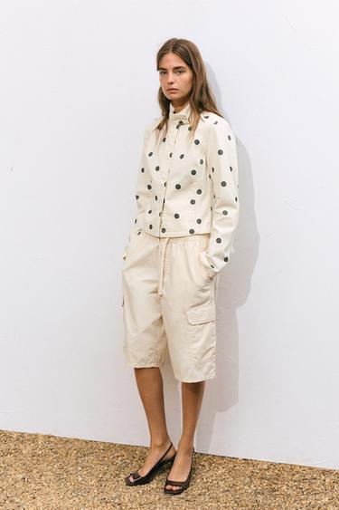 Fitted polka dot jacket — Ecru 6