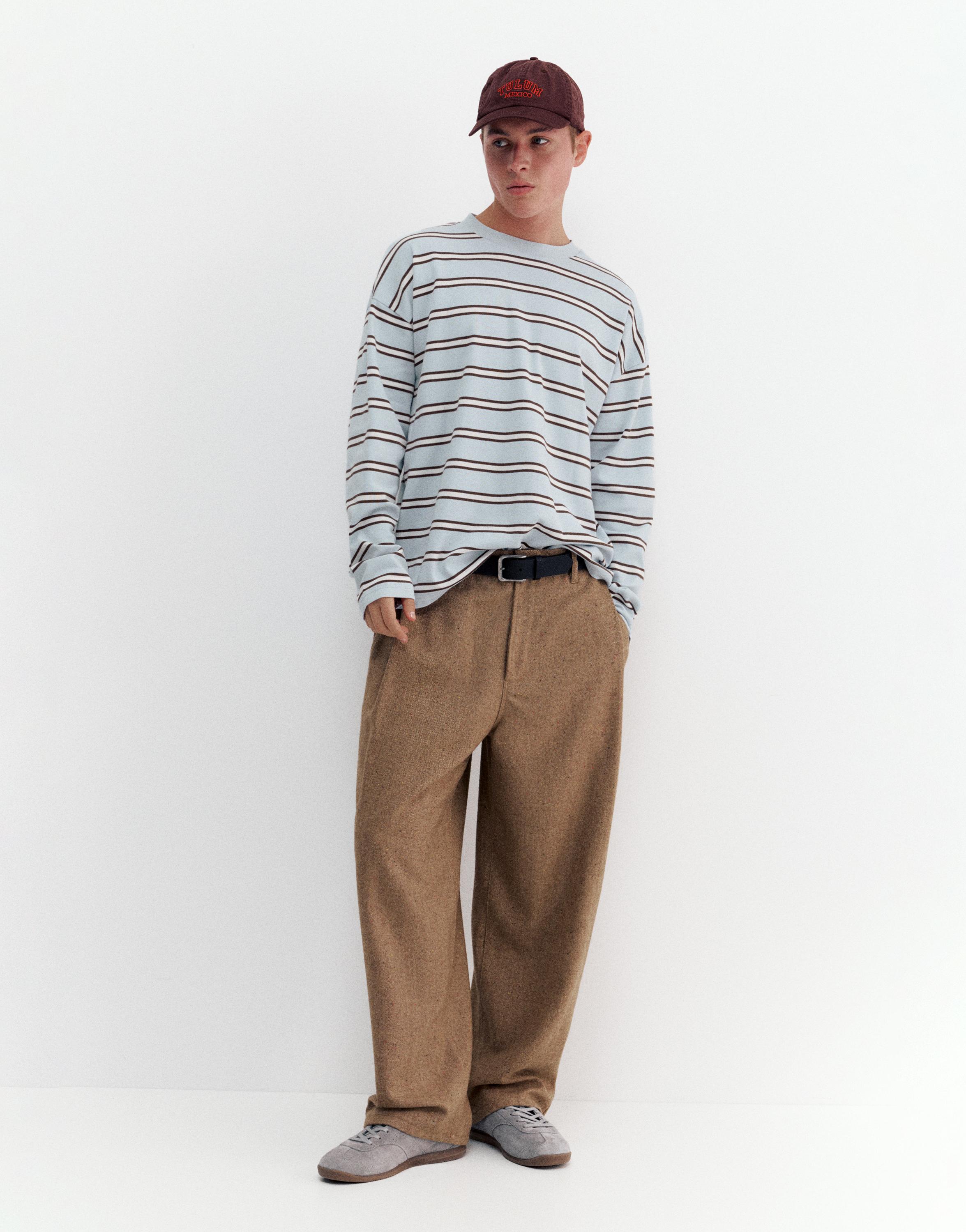 Uzun kollu çizgili t-shirt - Görsel 11