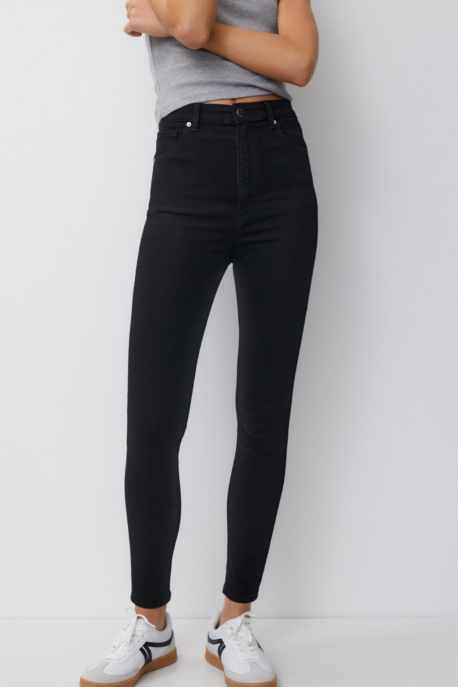 Super high-waist skinny jeans - PULL\u0026BEAR