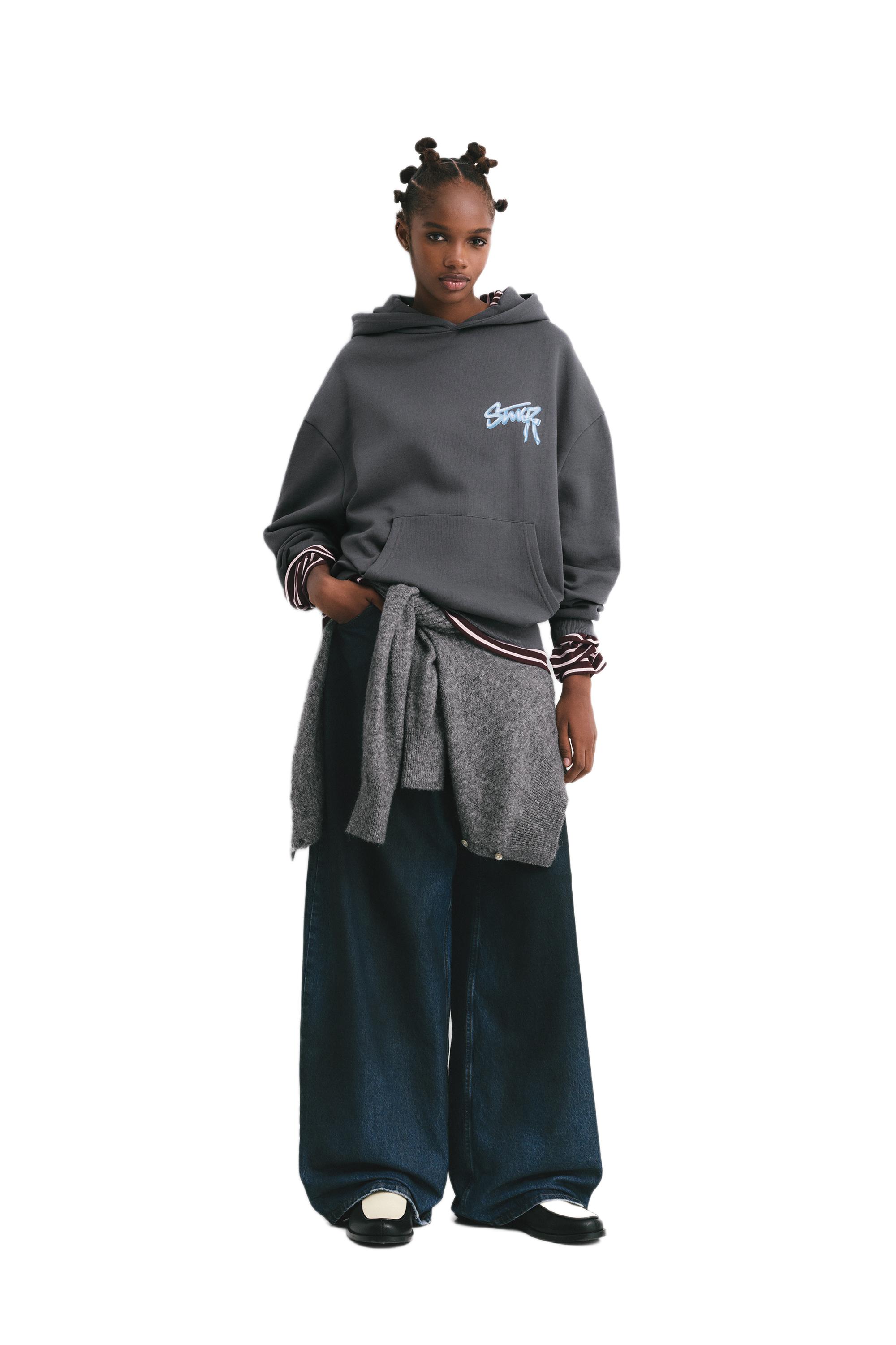 STWD fiyonk kapüşonlu sweatshirt - Görsel 32