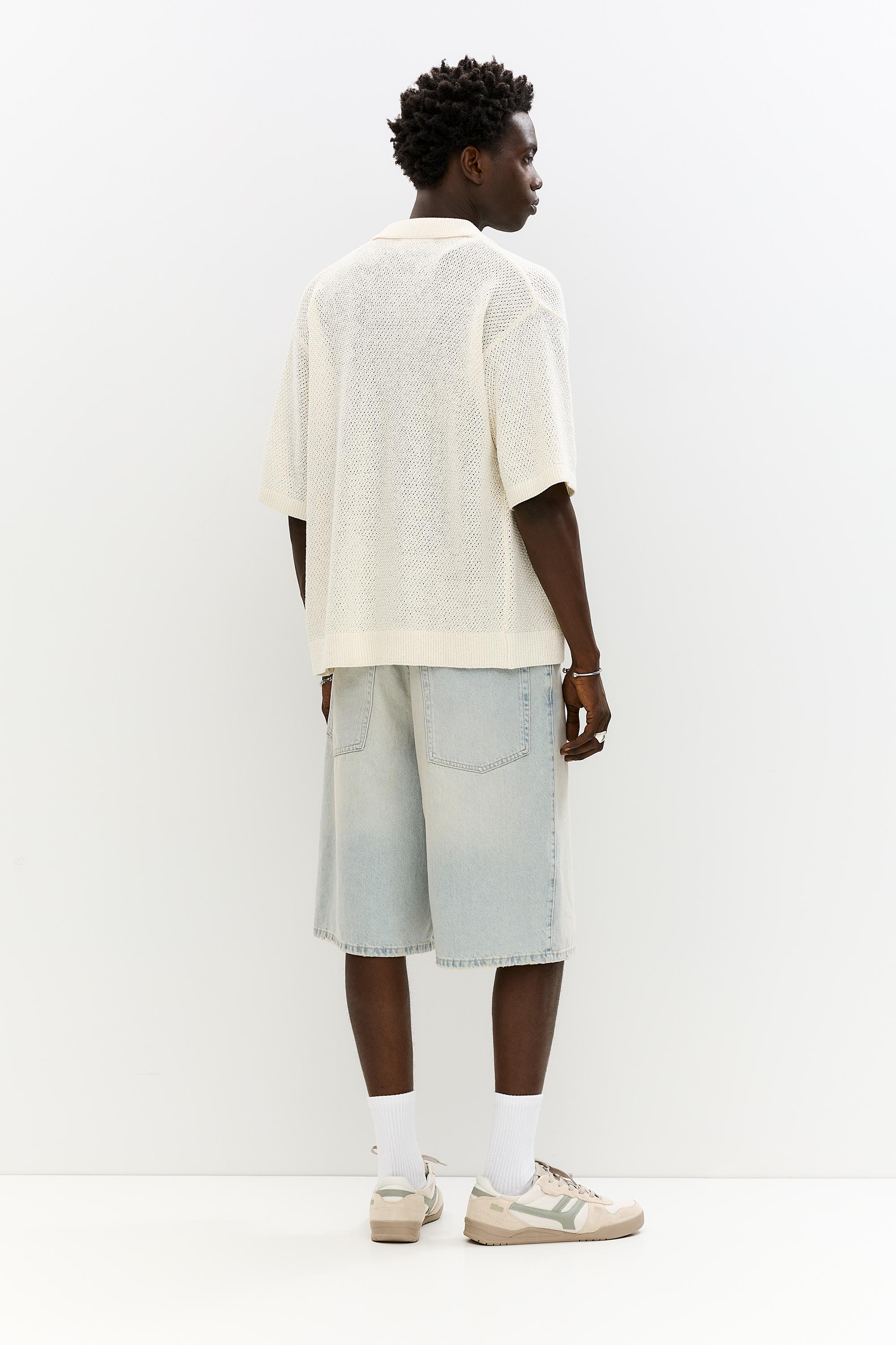 Skater jorts — Pale indigo