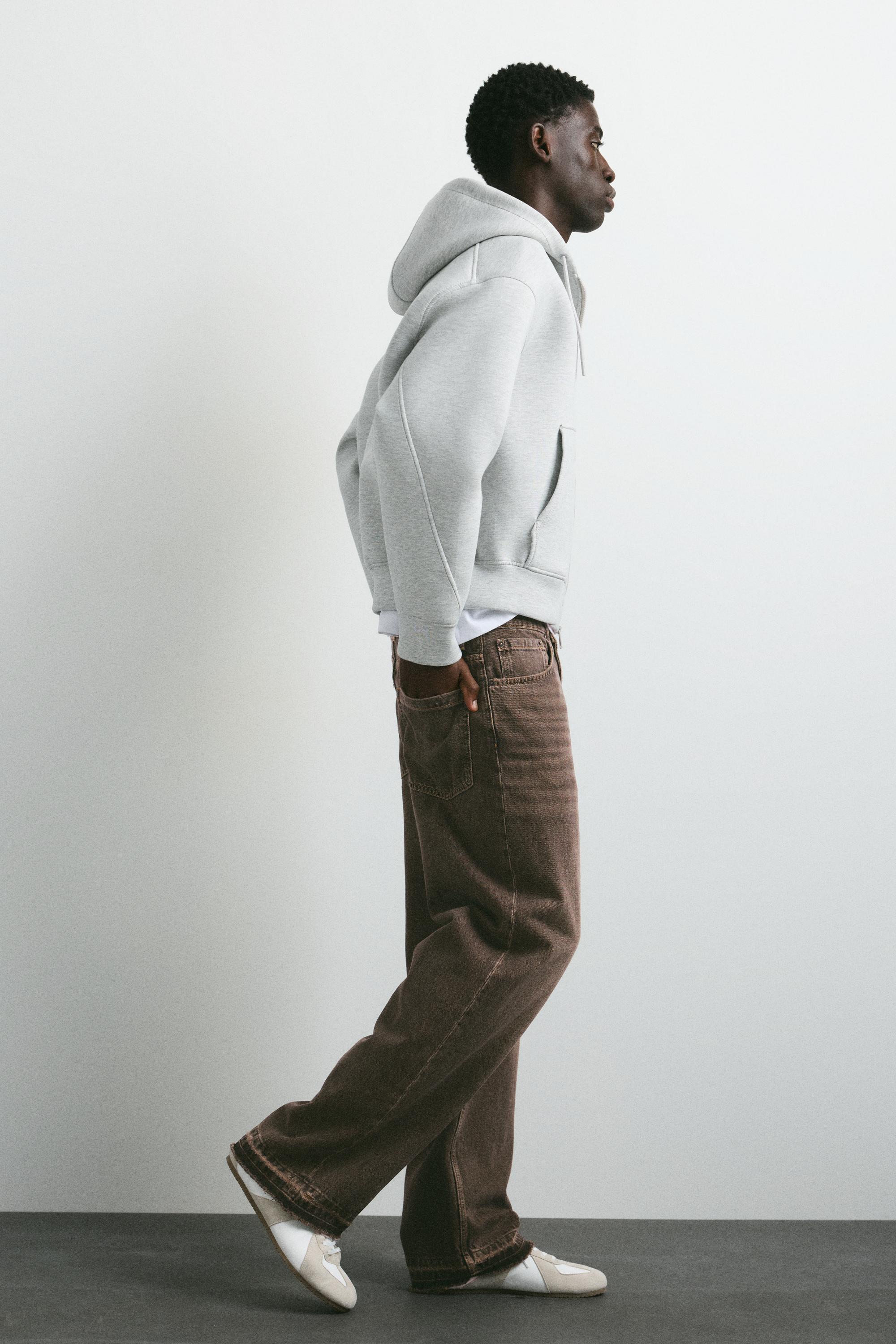 Wide-leg jeans — Brown