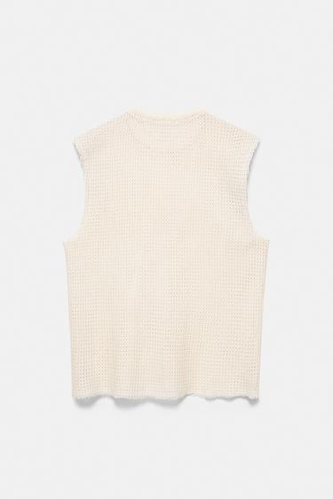 Mesh strappy top — Off white 6