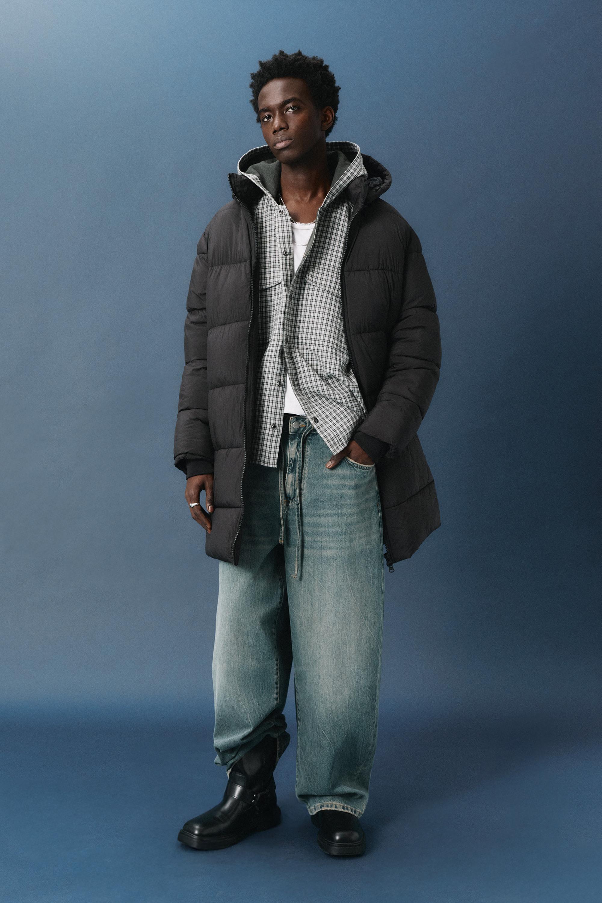 Uzun şişme ceket - Görsel 12