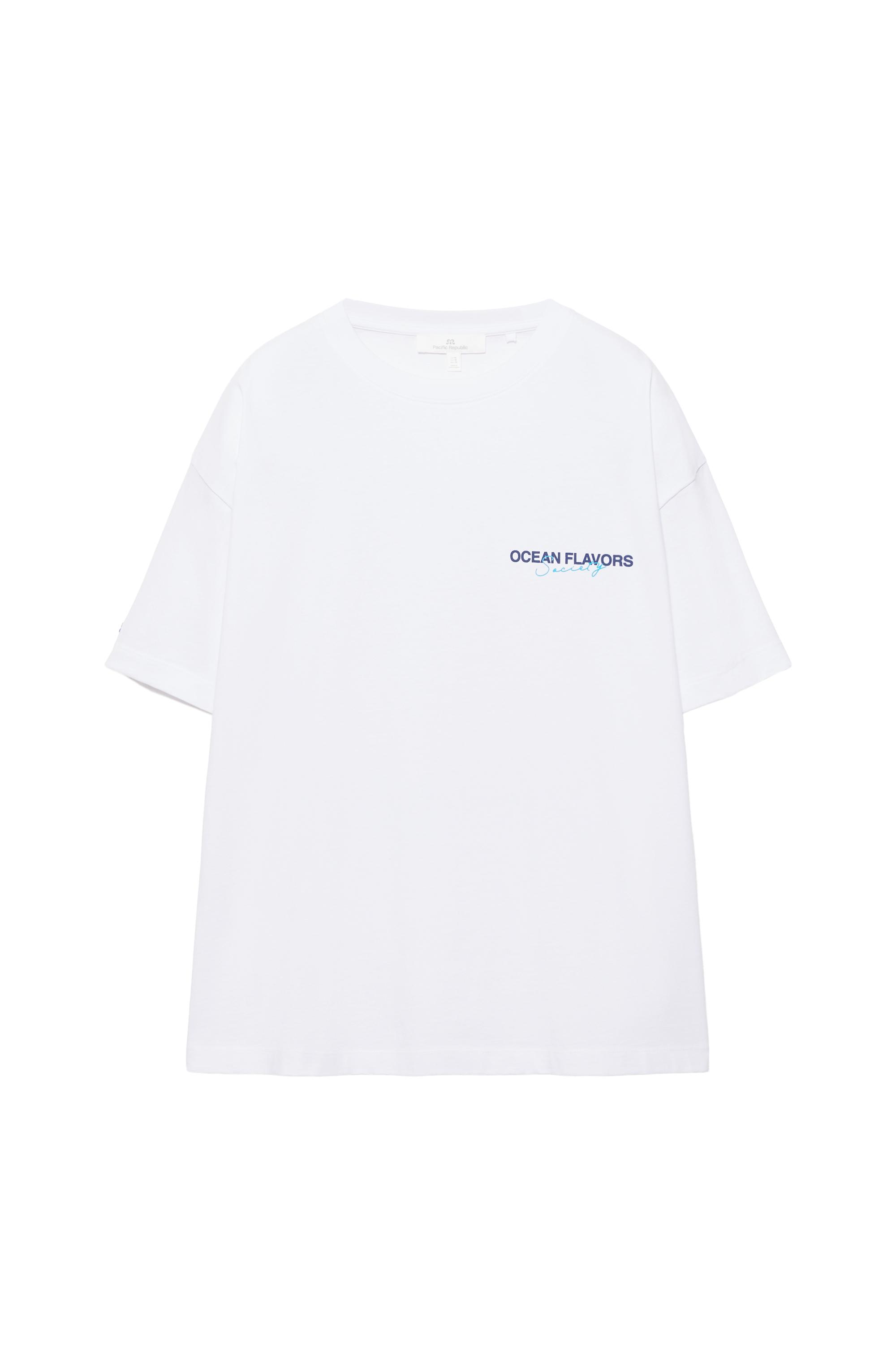 Istakoz grafik baskılı t-shirt - Görsel 5