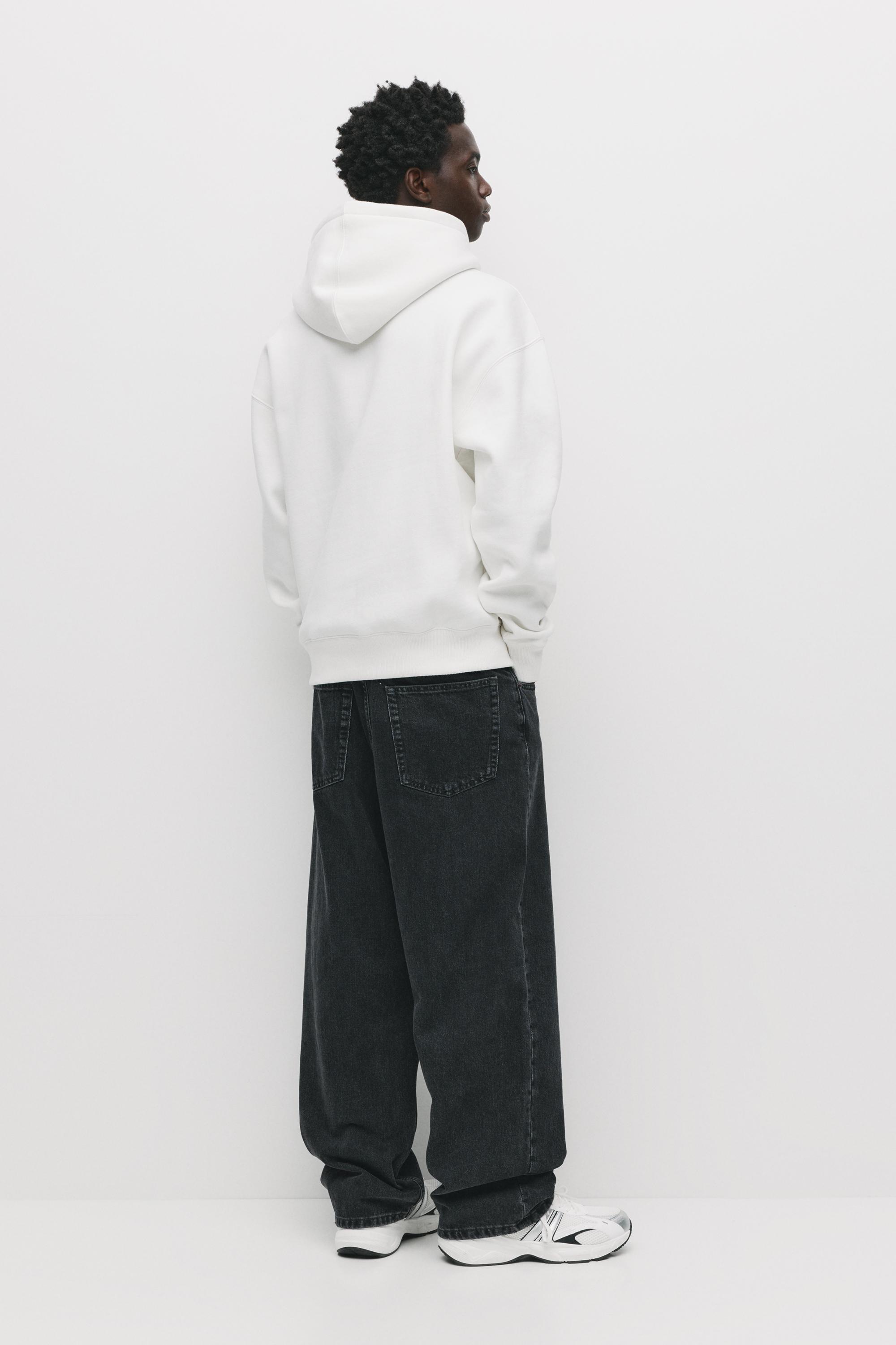 Basic kapüşonlu sweatshirt - Görsel 29