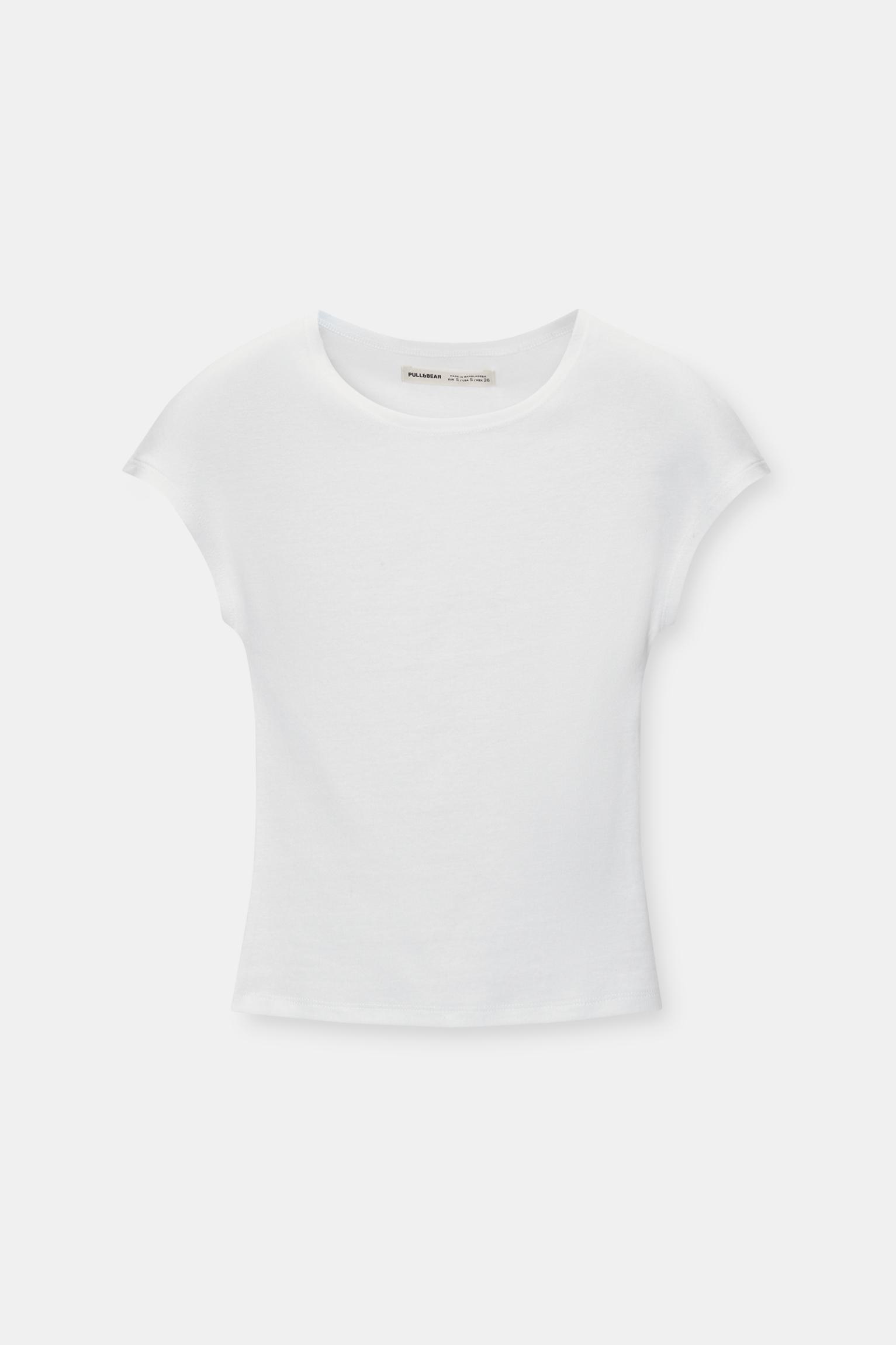 Dar Kesim Kısa Kollu Tişört - Görsel 18